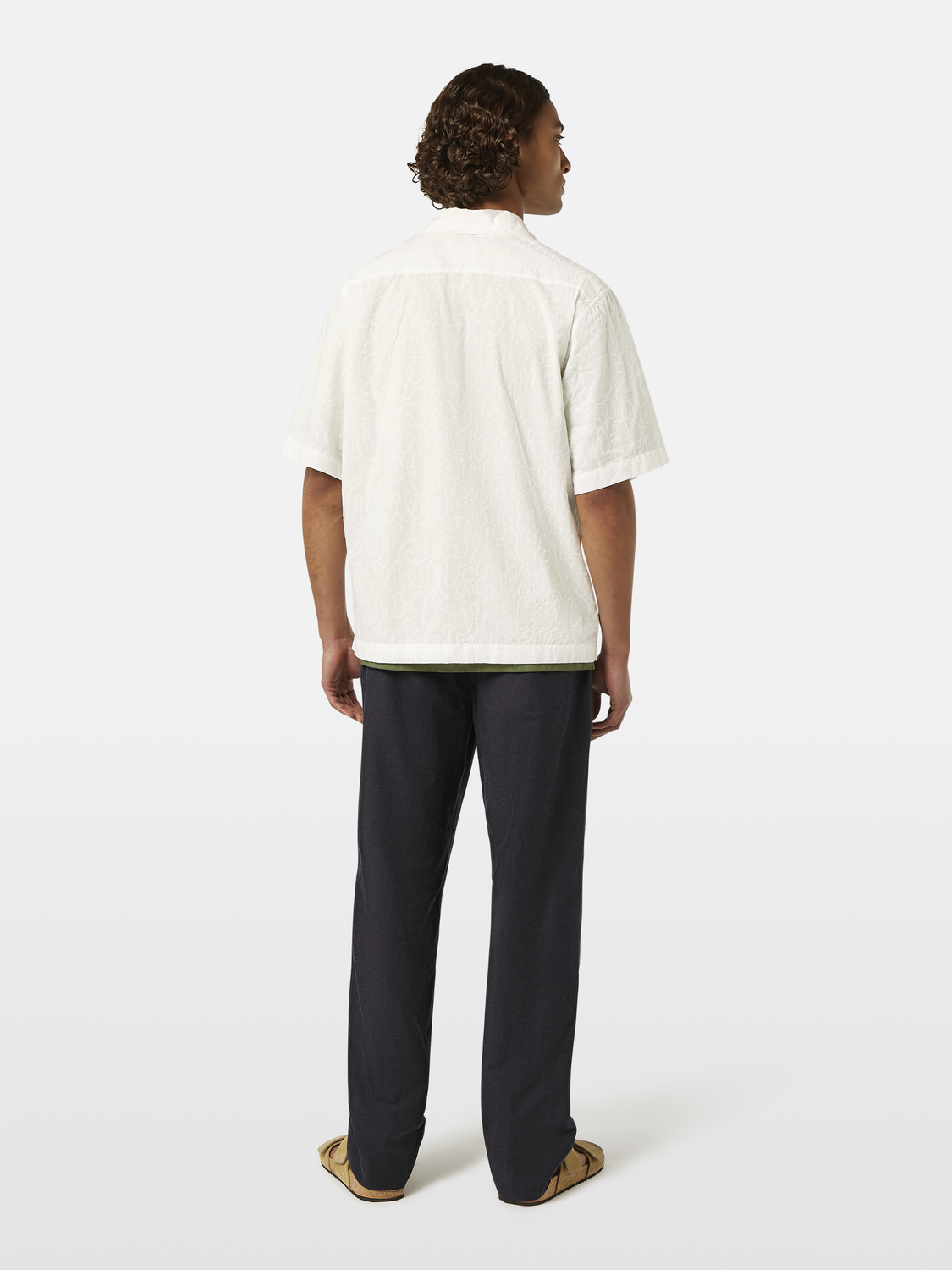 Scotch & Soda - Embroidered SS Relaxed Fit Shirt - White