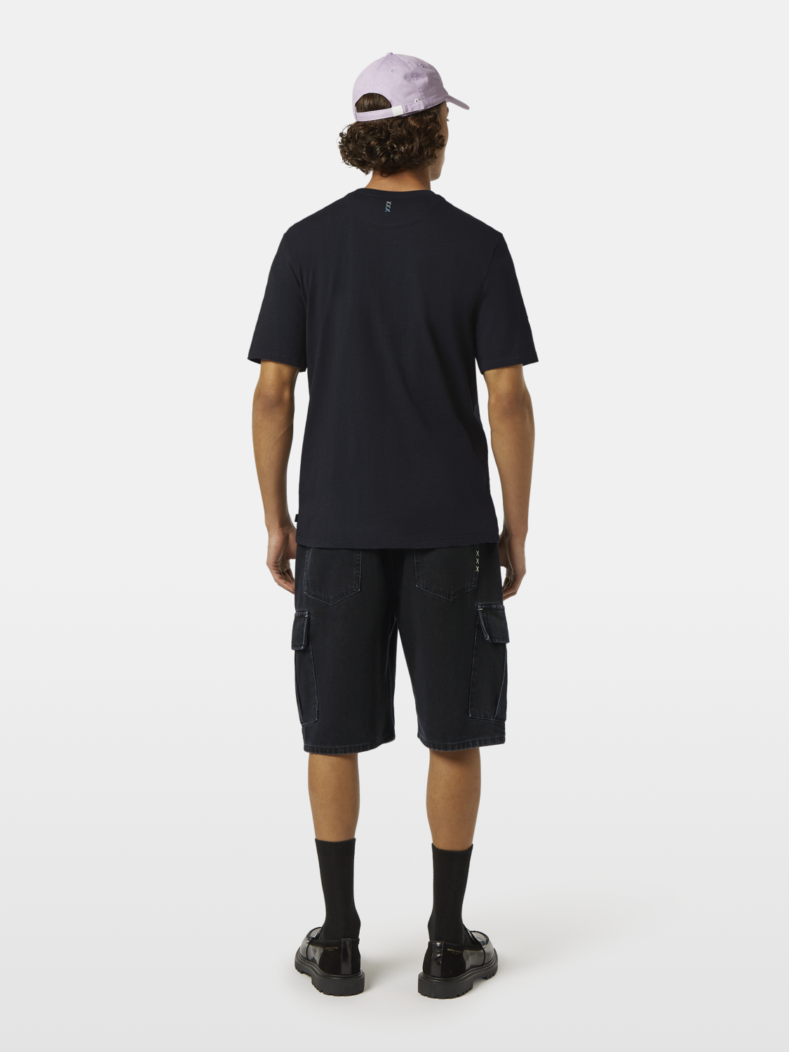 Scotch & Soda - Regular Fit Three Crosses Tee - Washed Black