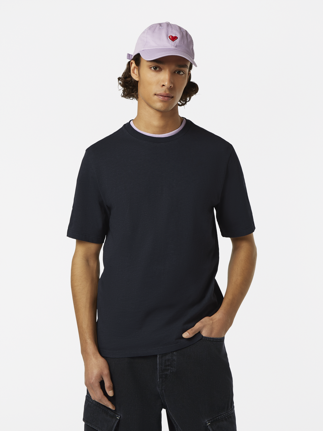 Scotch & Soda - Regular Fit Three Crosses Tee - Washed Black