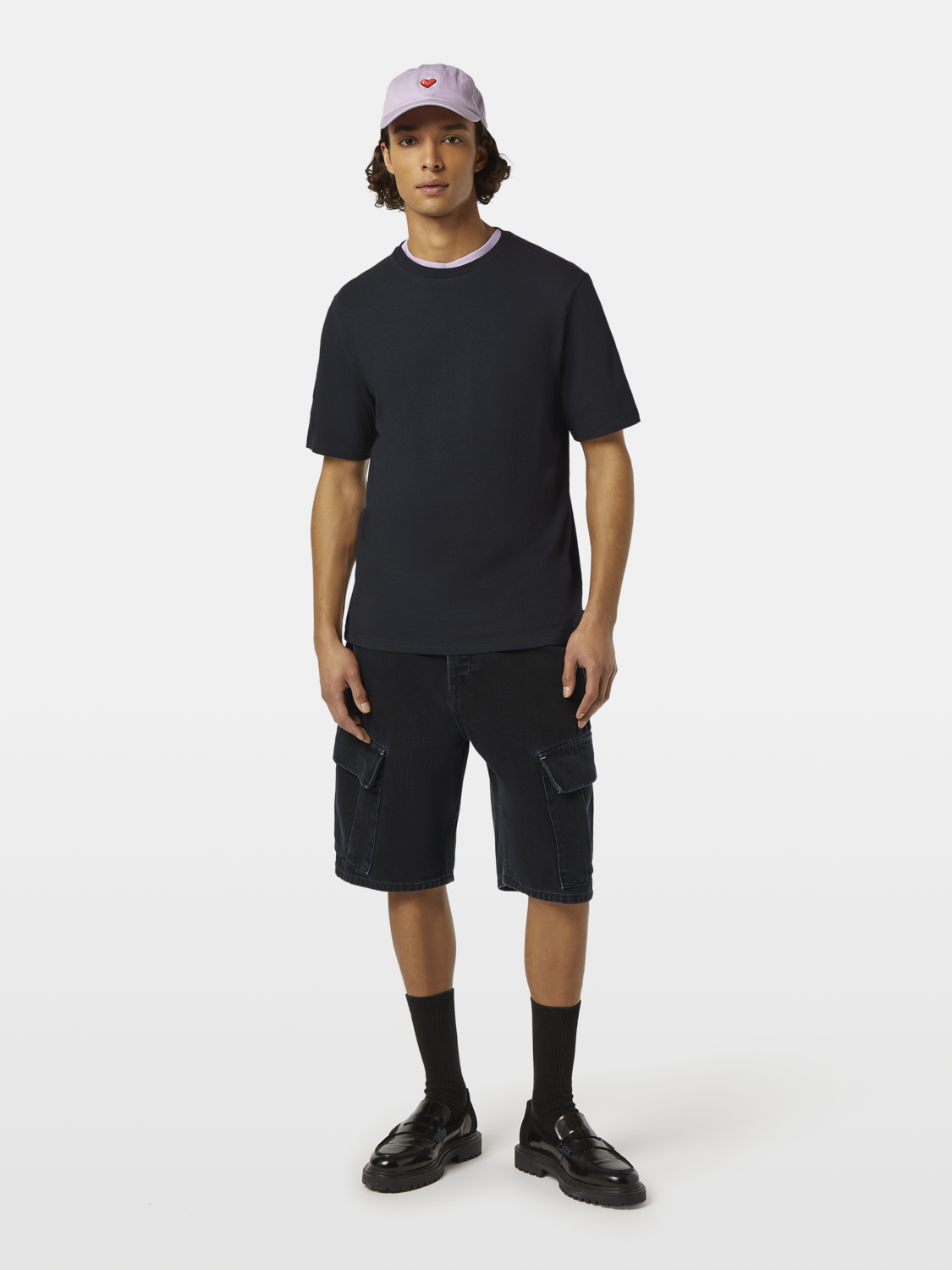 Scotch & Soda - Regular Fit Three Crosses Tee - Washed Black