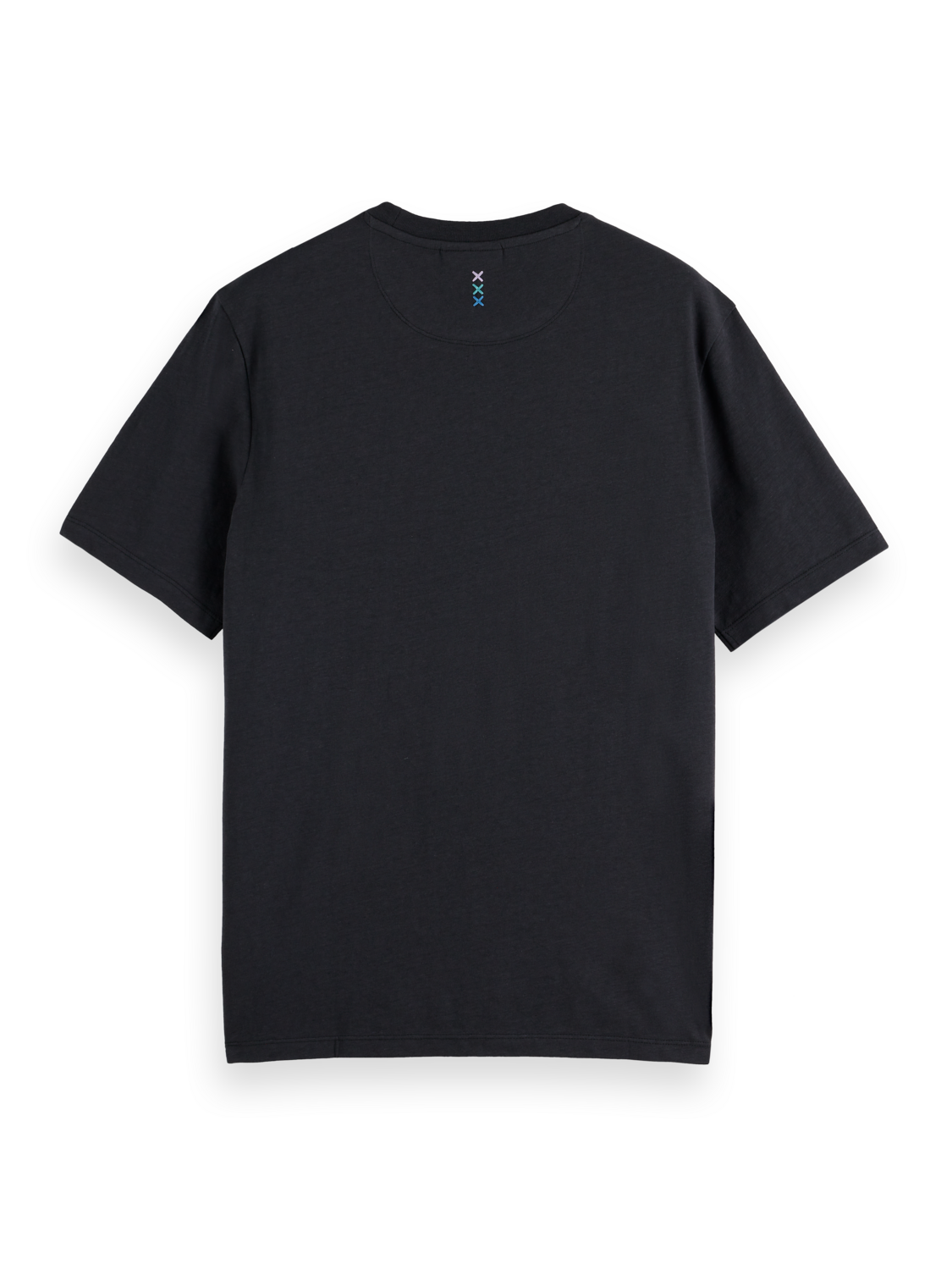 Scotch & Soda - Regular Fit Three Crosses Tee - Washed Black
