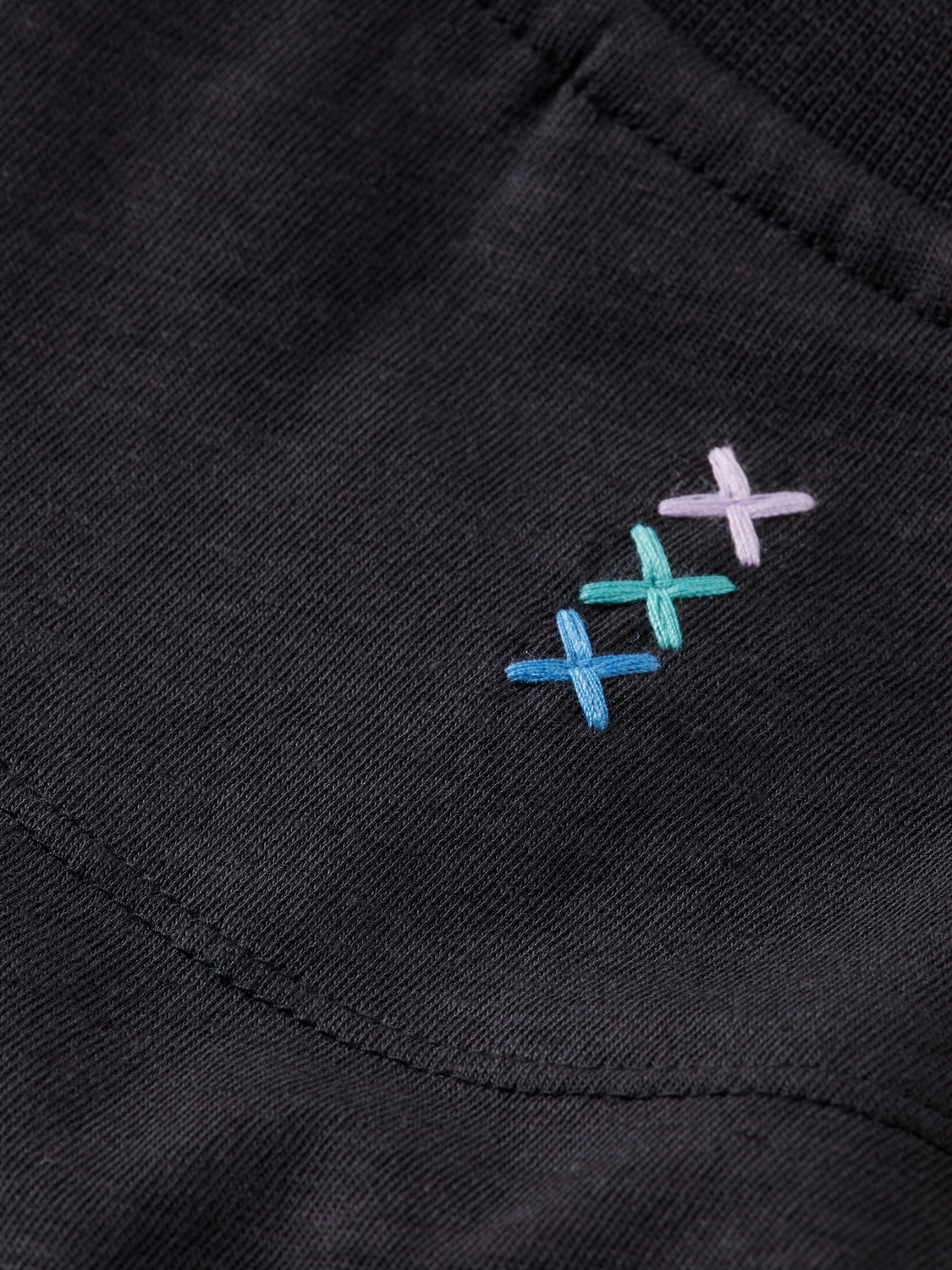 Scotch & Soda - Regular Fit Three Crosses Tee - Washed Black