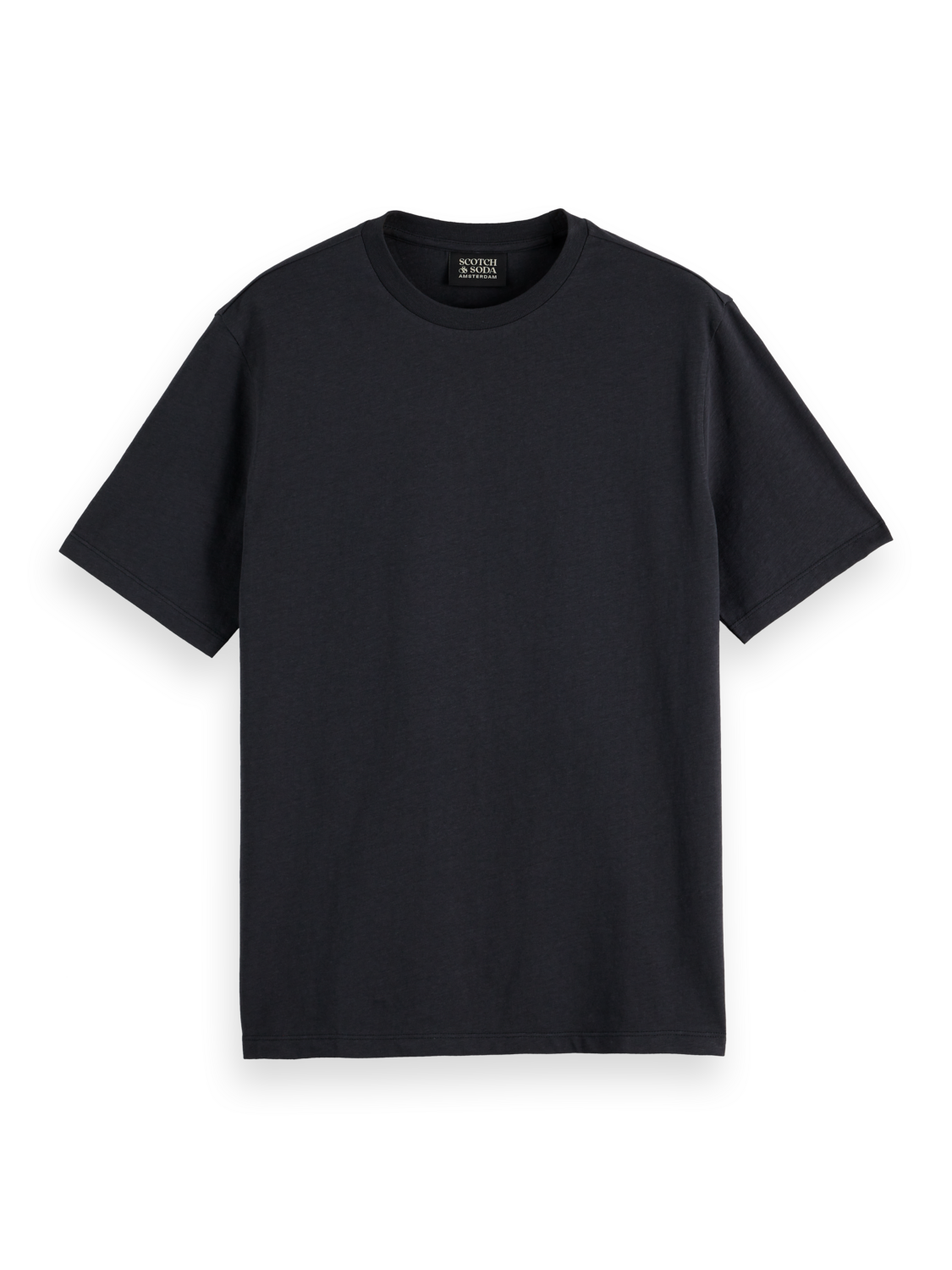 Scotch & Soda - Regular Fit Three Crosses Tee - Washed Black
