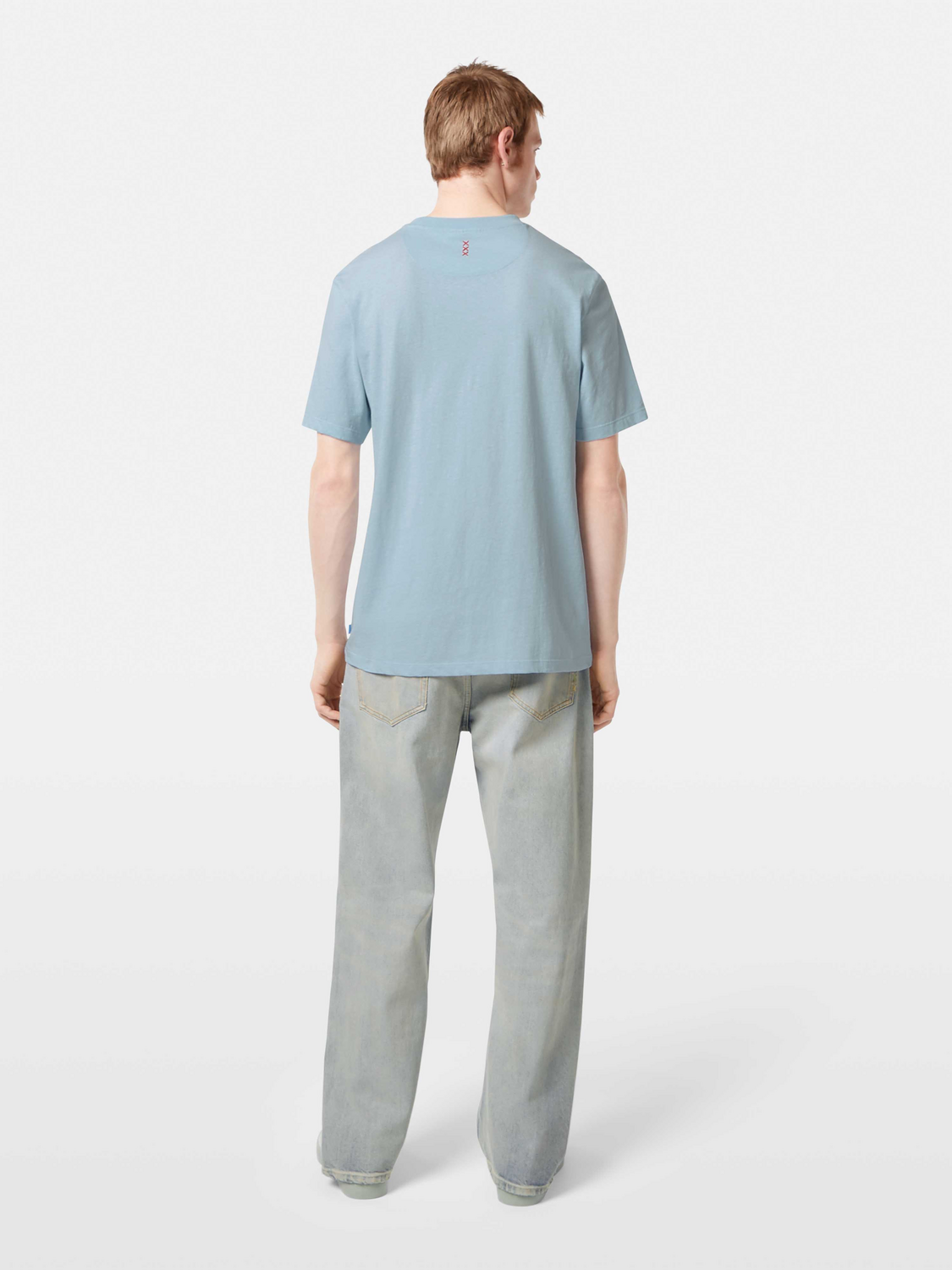Scotch & Soda - Regular Fit Three Crosses Tee - Shirting Blue