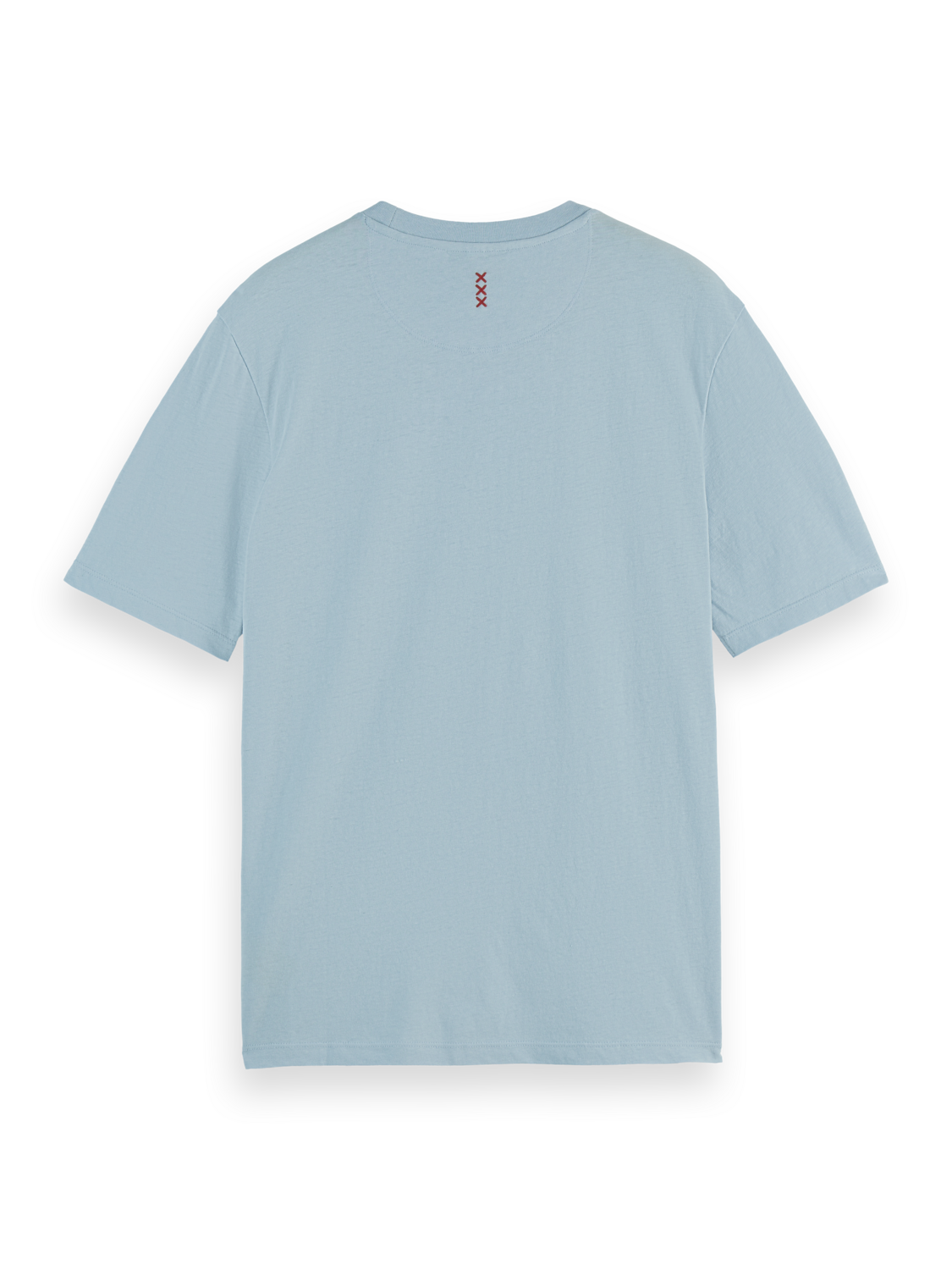 Scotch & Soda - Regular Fit Three Crosses Tee - Shirting Blue