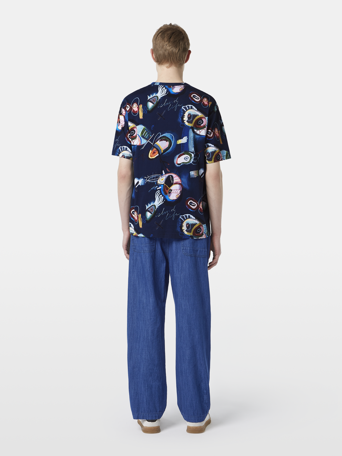 Scotch & Soda - Relaxed Fit Printed Tee - Abstract Island Night