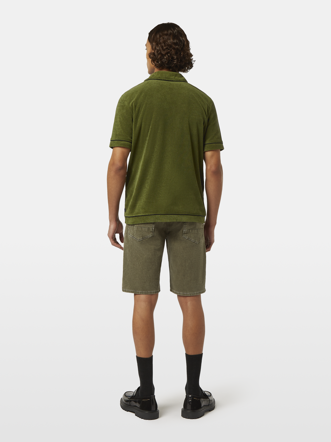 Scotch & Soda - Towelling Relaxed Fit Polo - Army