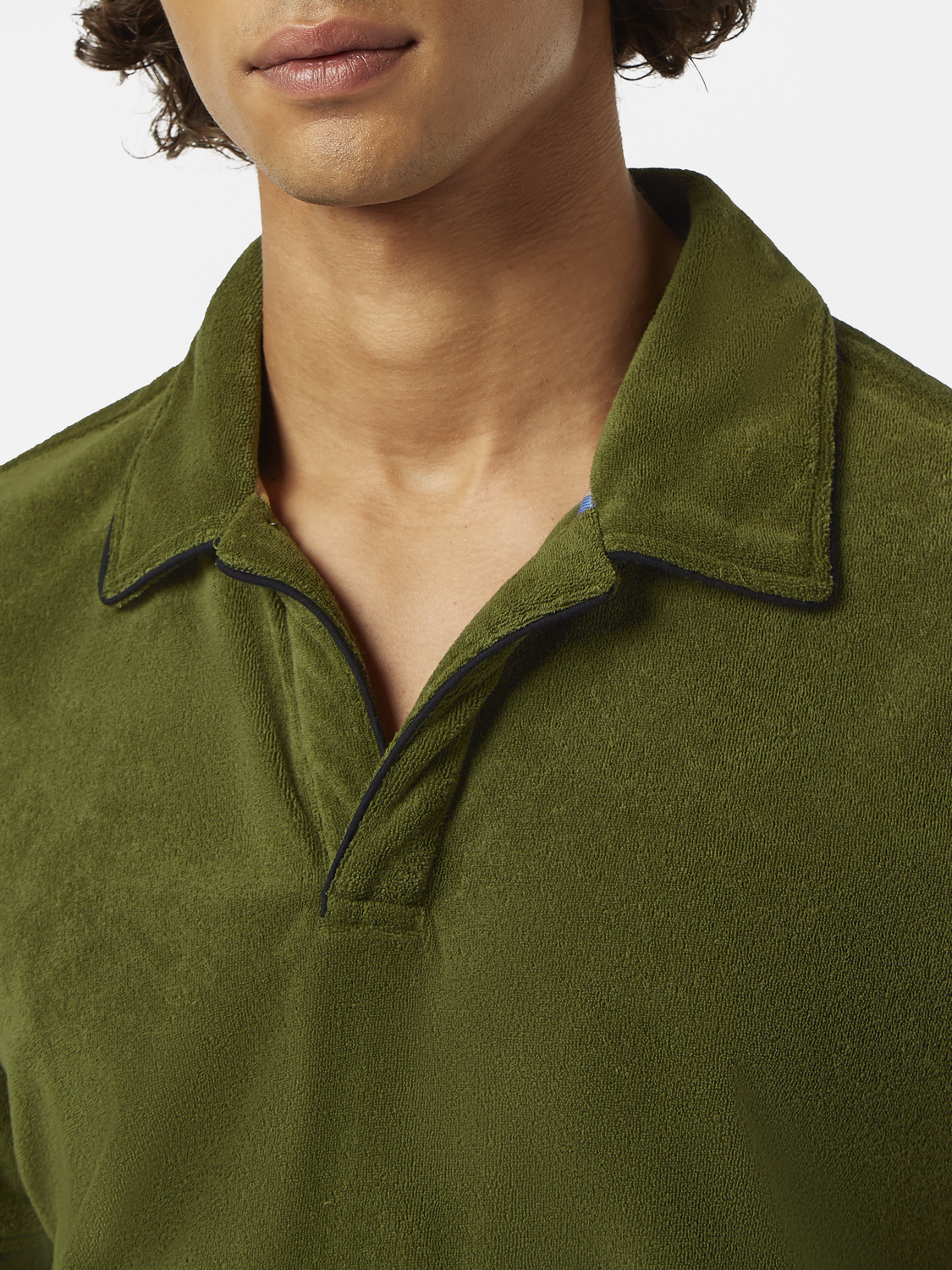 Scotch & Soda - Towelling Relaxed Fit Polo - Army
