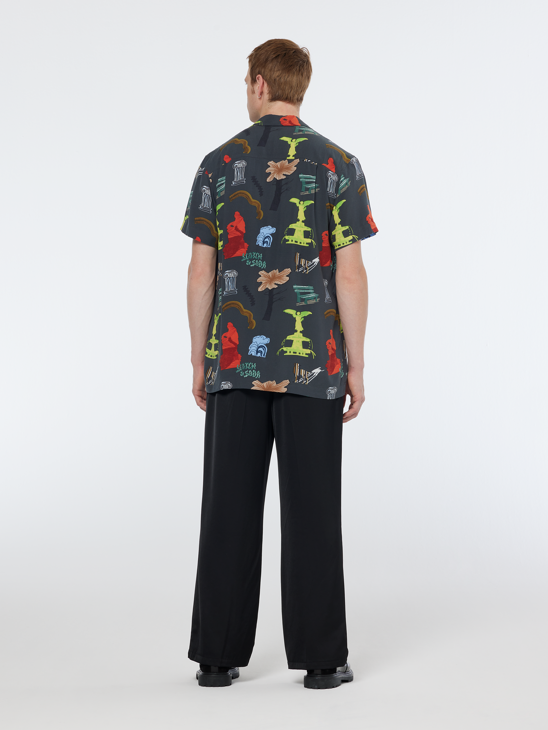 Scotch & Soda - Park Print Regular SS Shirt - Park Green