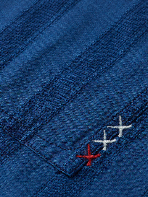 Scotch & Soda - Textured Indigo Shirt - Washed Indigo