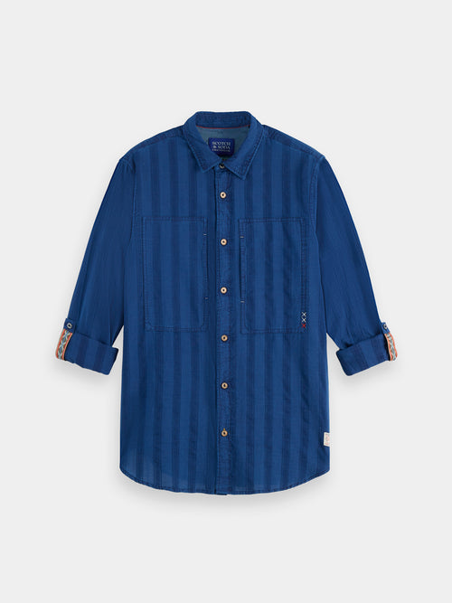 Scotch & Soda - Textured Indigo Shirt - Washed Indigo