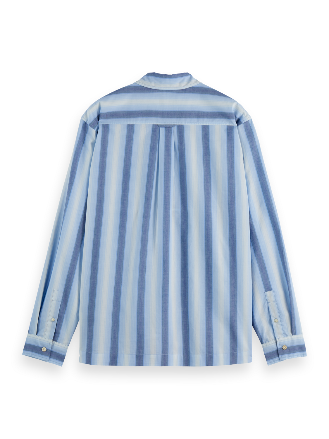 Scotch & Soda - Shadow-Stripe Relaxed Fit Shirt - Peacoat Shadow Stripe