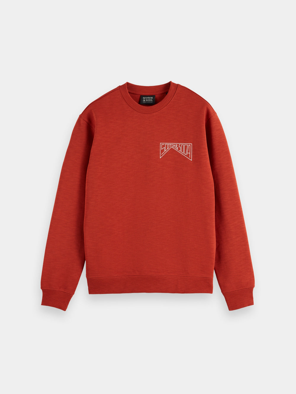 Scotch & Soda - Left Chest Logo Sweatshirt - Ketchup