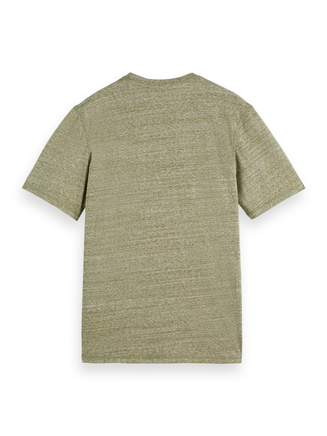 Scotch & Soda - Regular Fit Melange Tee - Calla Green Melange