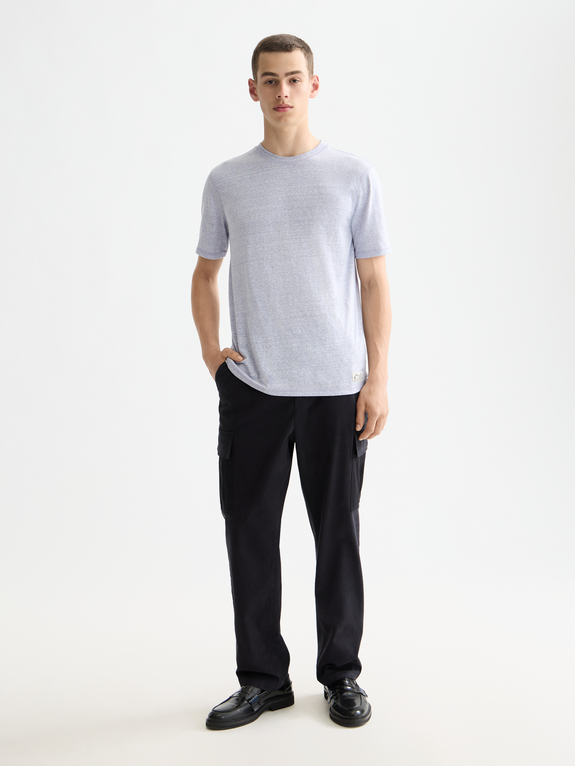 Scotch & Soda - Regular Fit Melange Tee - Languid Lavender Melange