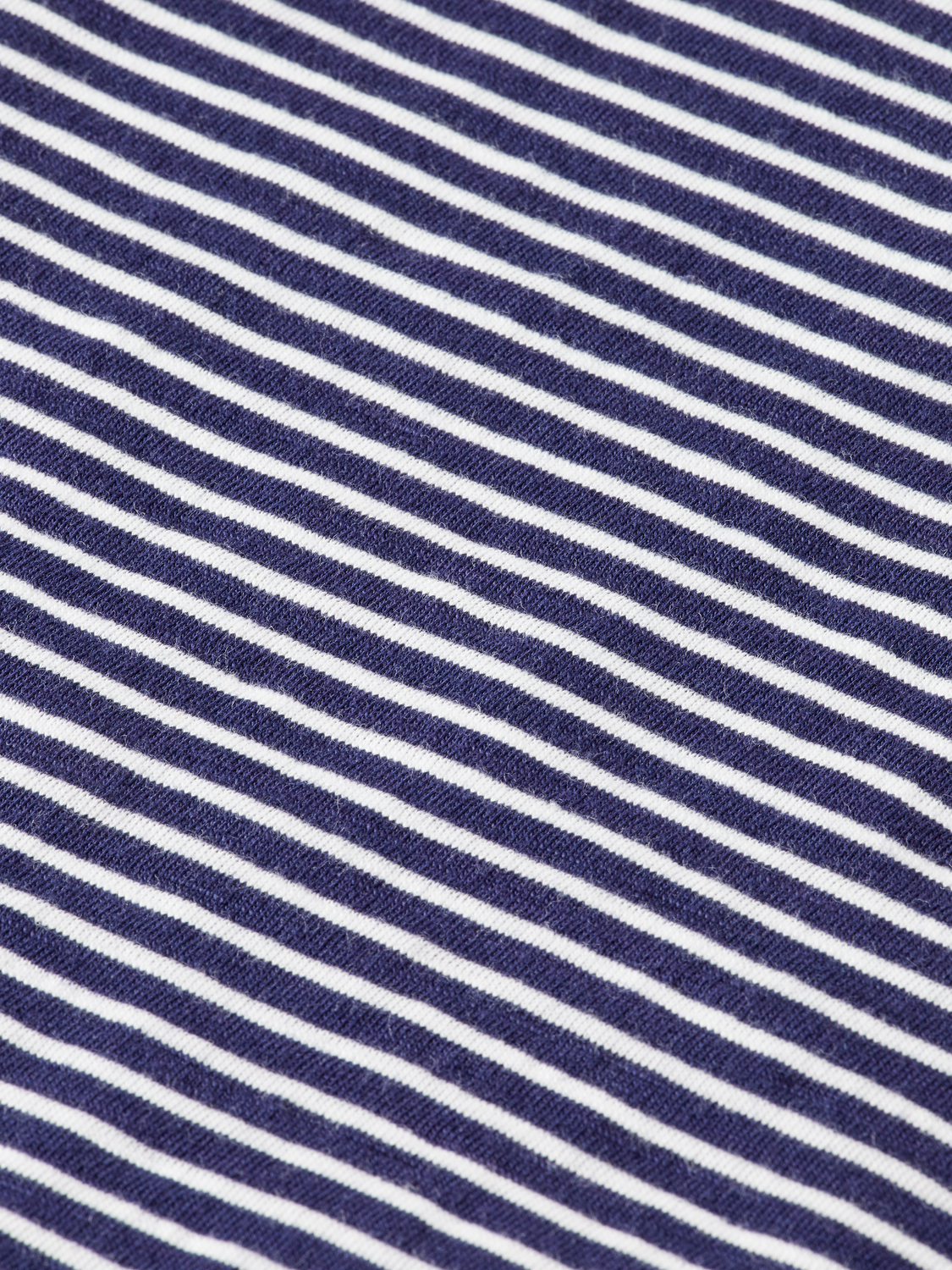 Scotch & Soda - Relaxed Fit Striped Henley LS Tee - Navy/White Stripe