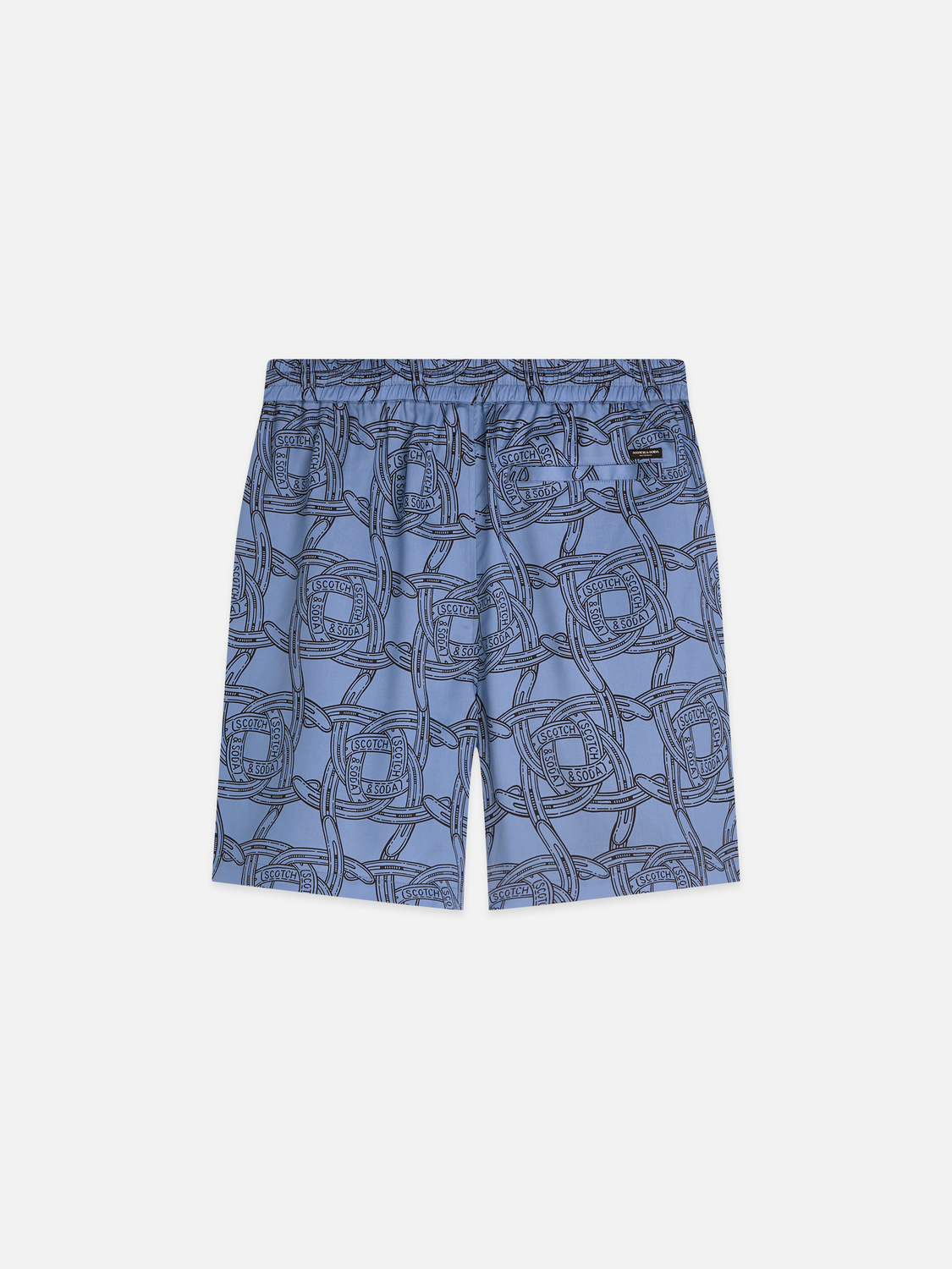 Scotch & Soda - Fave Printed Tencel Bermuda Short - Horseshoes Infinity
