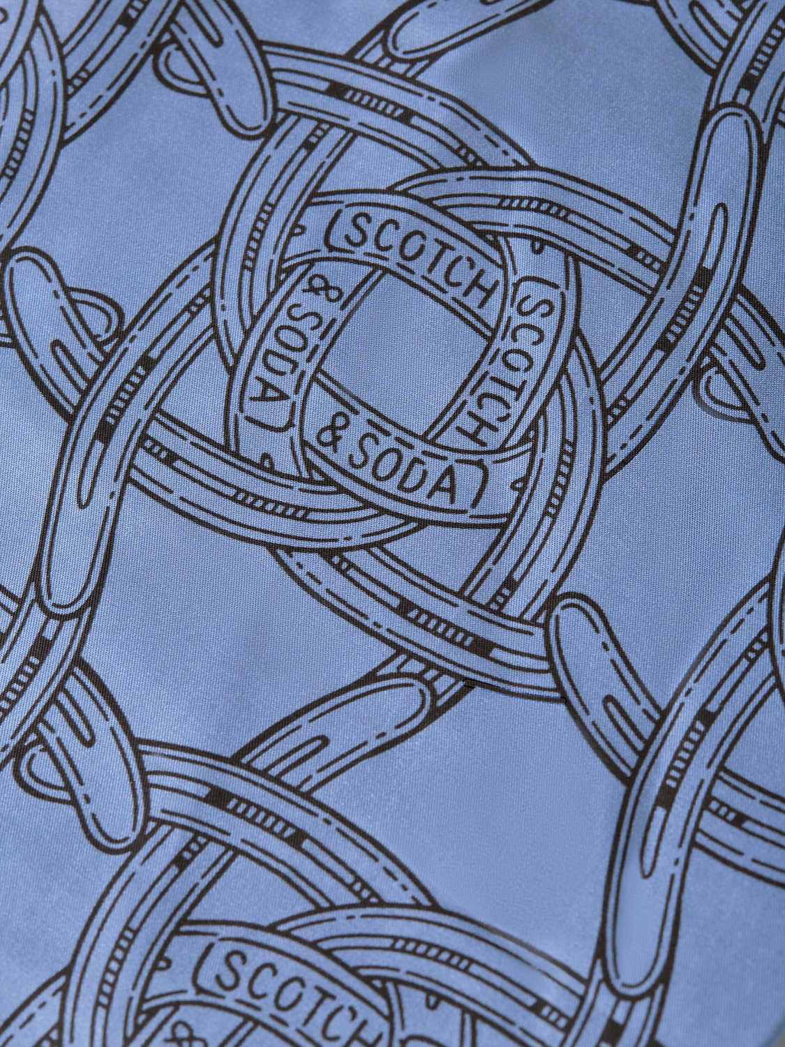 Scotch & Soda - Fave Printed Tencel Bermuda Short - Horseshoes Infinity