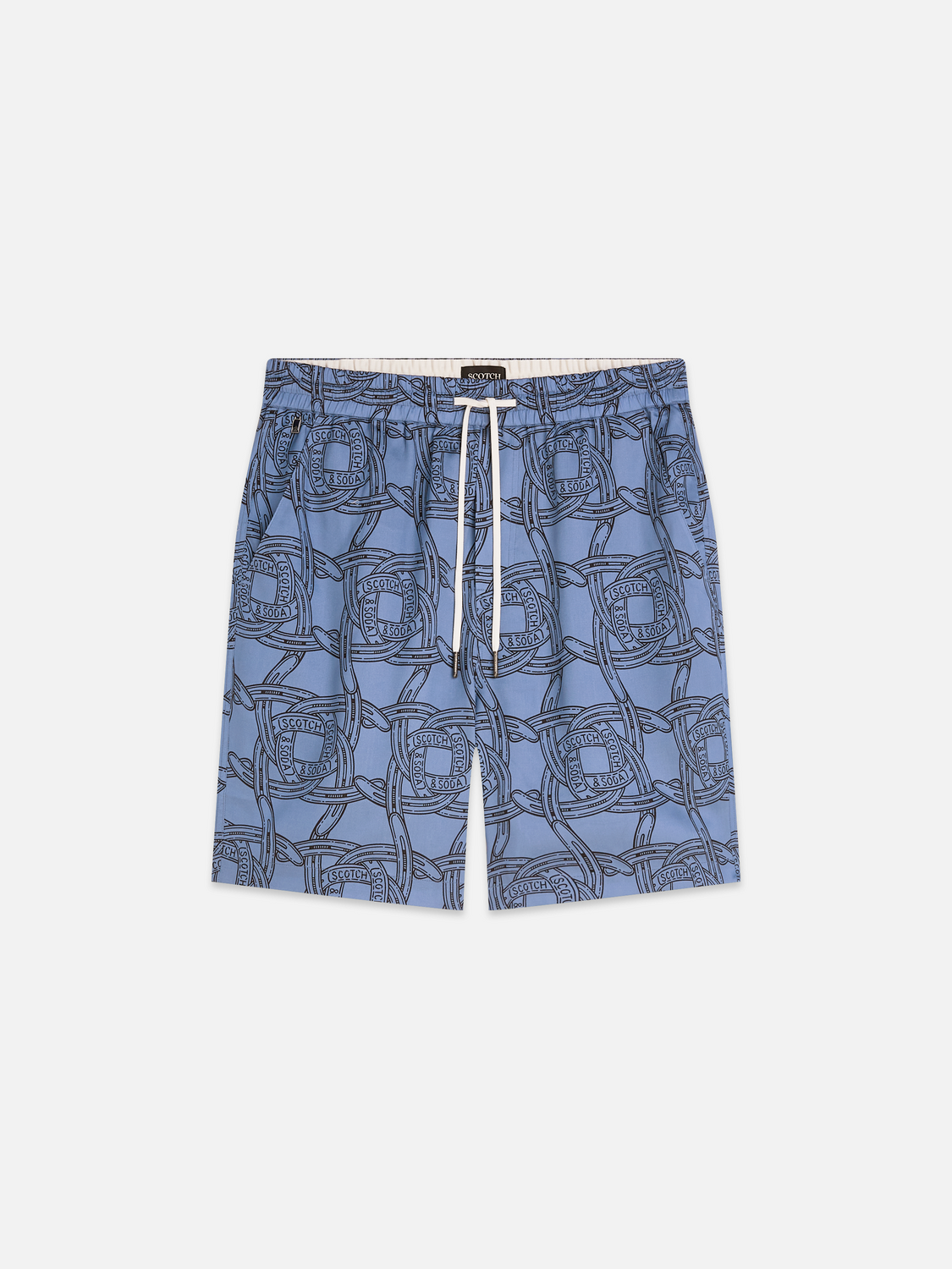 Scotch & Soda - Fave Printed Tencel Bermuda Short - Horseshoes Infinity