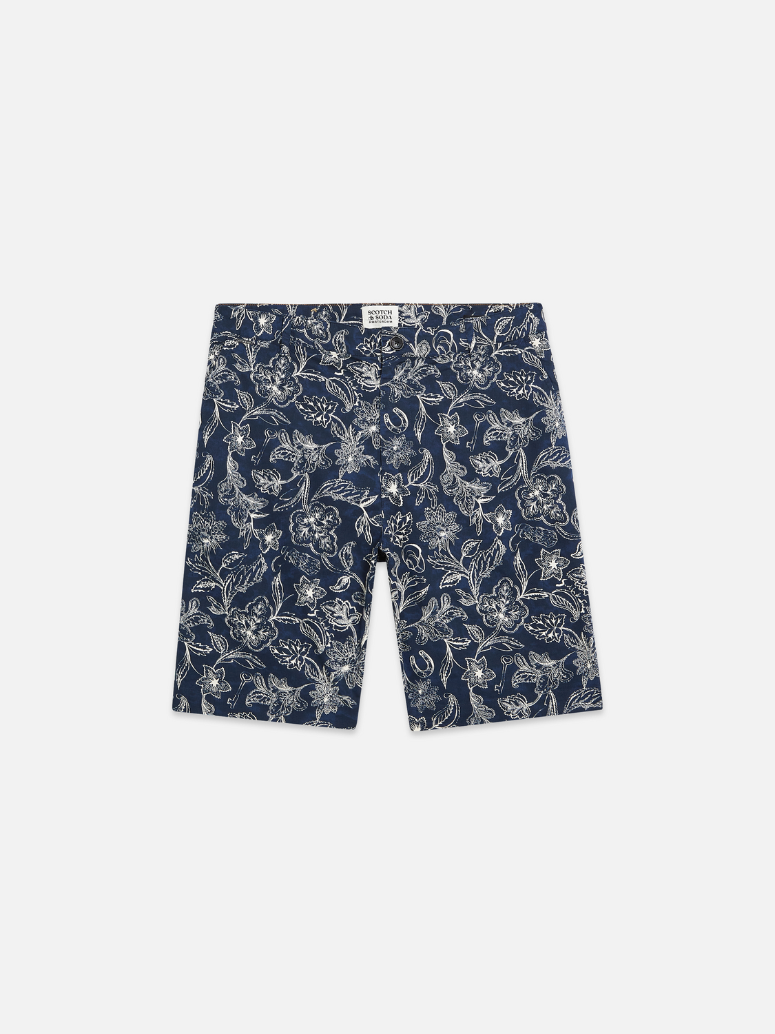 Scotch & Soda - Stuart Printed Chino Short - Lucky Bandana Dress Blues
