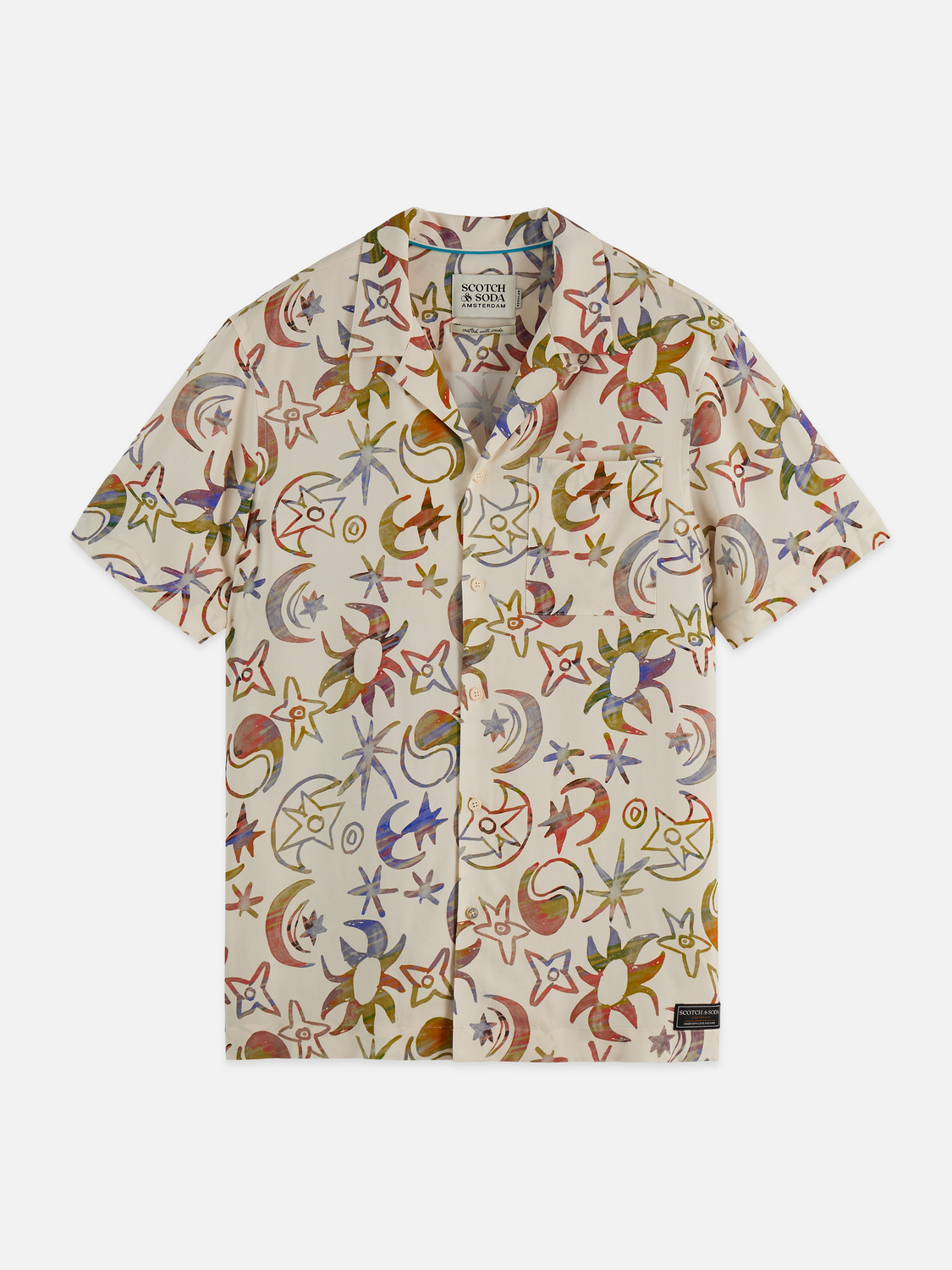 Scotch & Soda - Printed SS Shirt - Cosmic Sky Eggnog