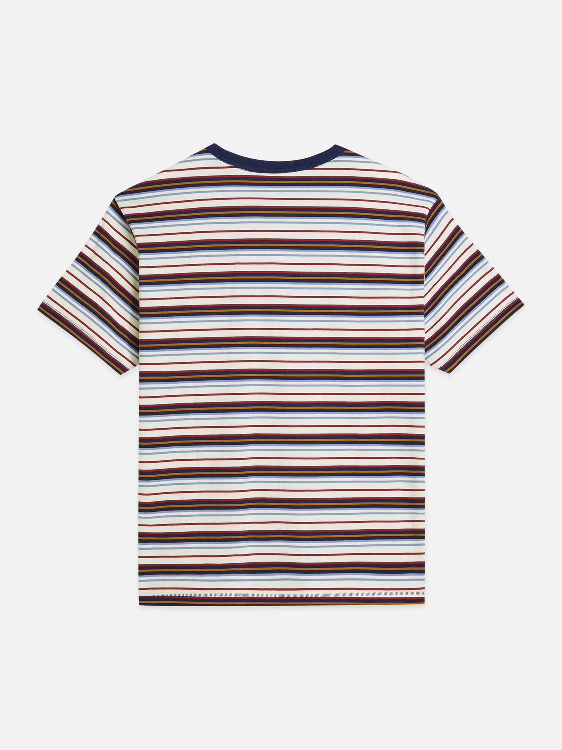Scotch & Soda - Relaxed Fit Yarn-Dyed Tee - Pageant Blue Stripe
