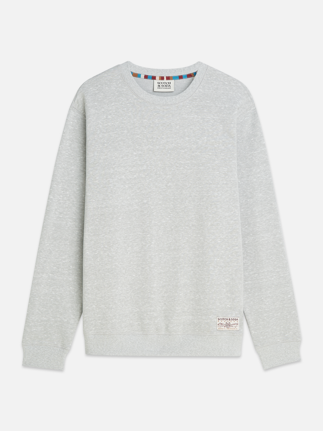 Scotch & Soda - Melange Regular Fit Sweatshirt - Grey Heather