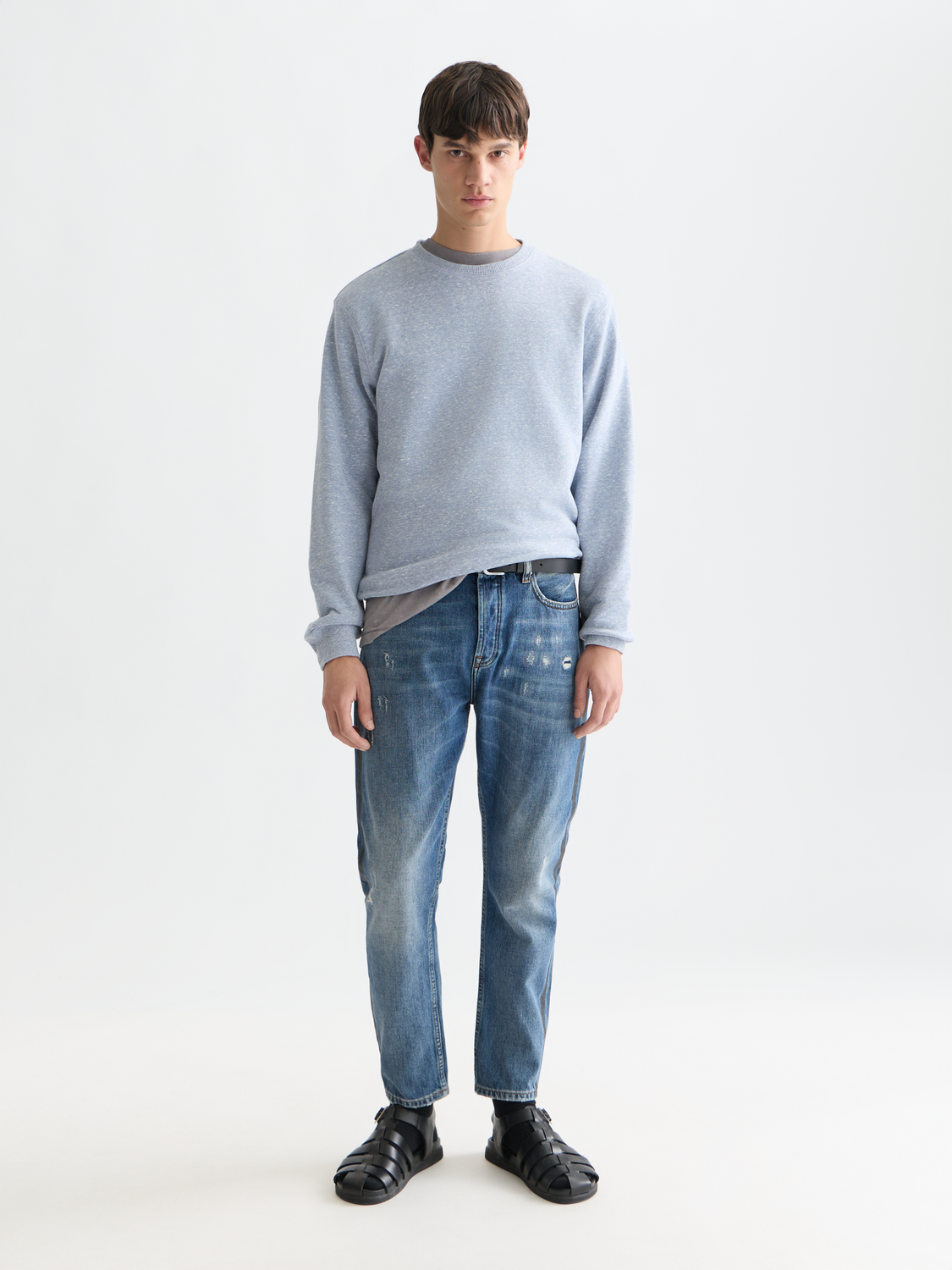 Scotch & Soda - Melange Regular Fit Sweatshirt - Infinity