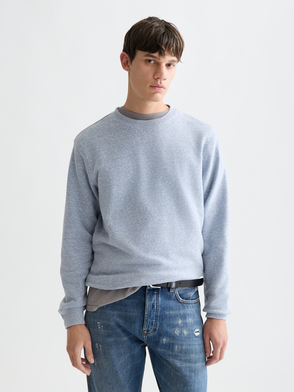 Scotch & Soda - Melange Regular Fit Sweatshirt - Infinity