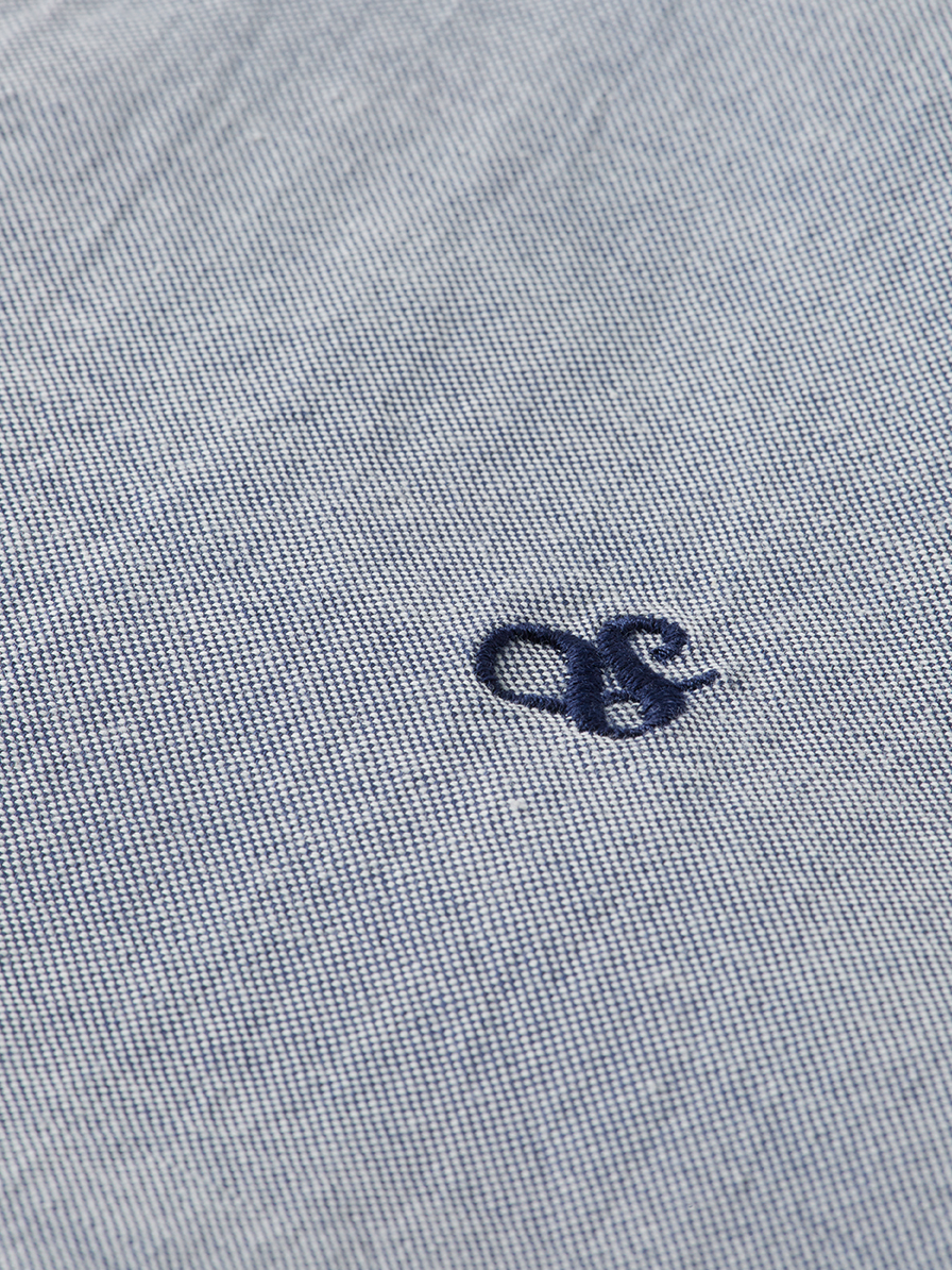 Scotch & Soda - Regular Fit Solid Oxford Shirt - Oceana