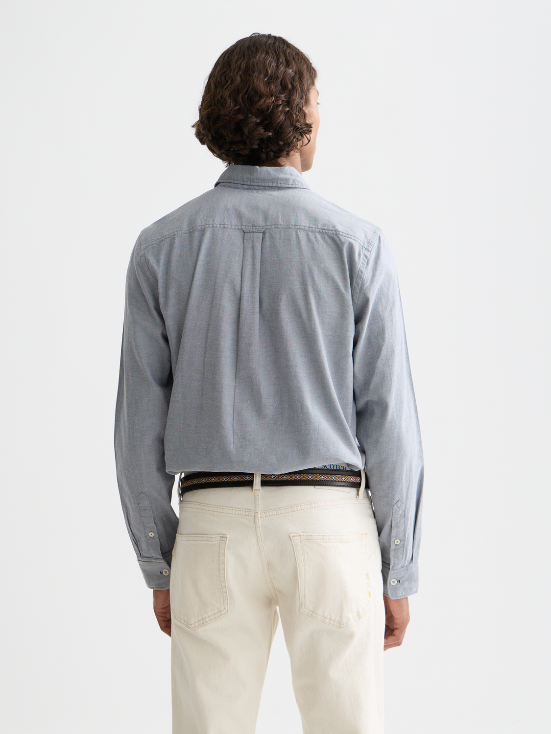Scotch & Soda - Regular Fit Solid Oxford Shirt - Oceana