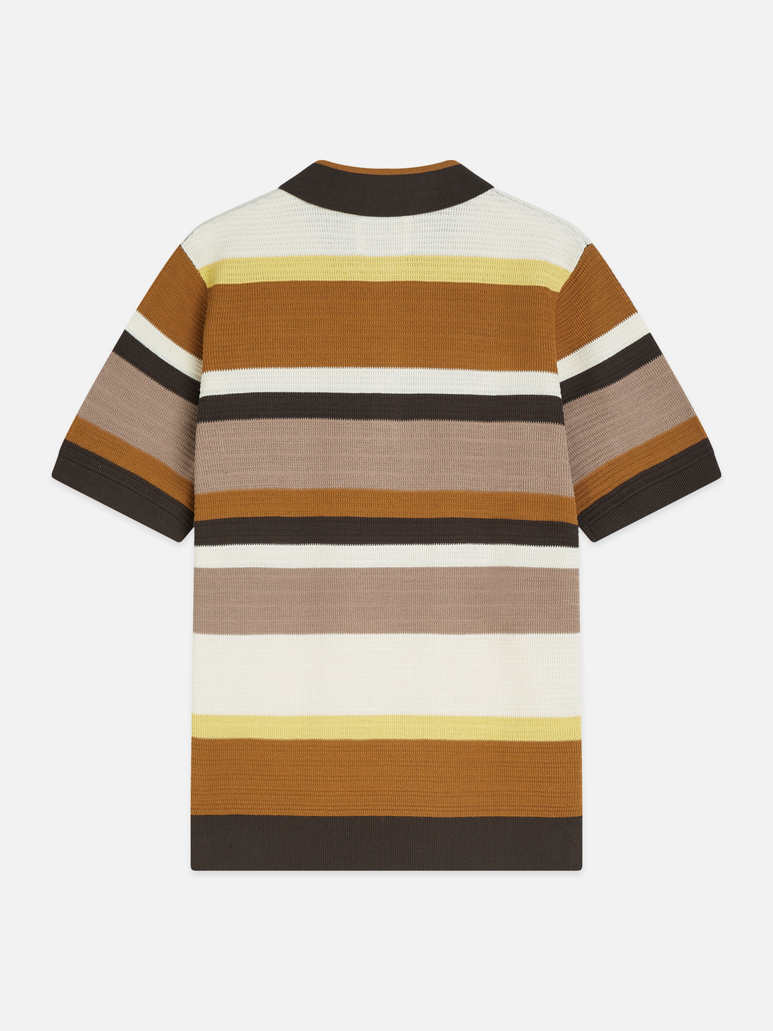 Scotch & Soda - Structured Striped Knitted Polo - Cathay Spice Stripe