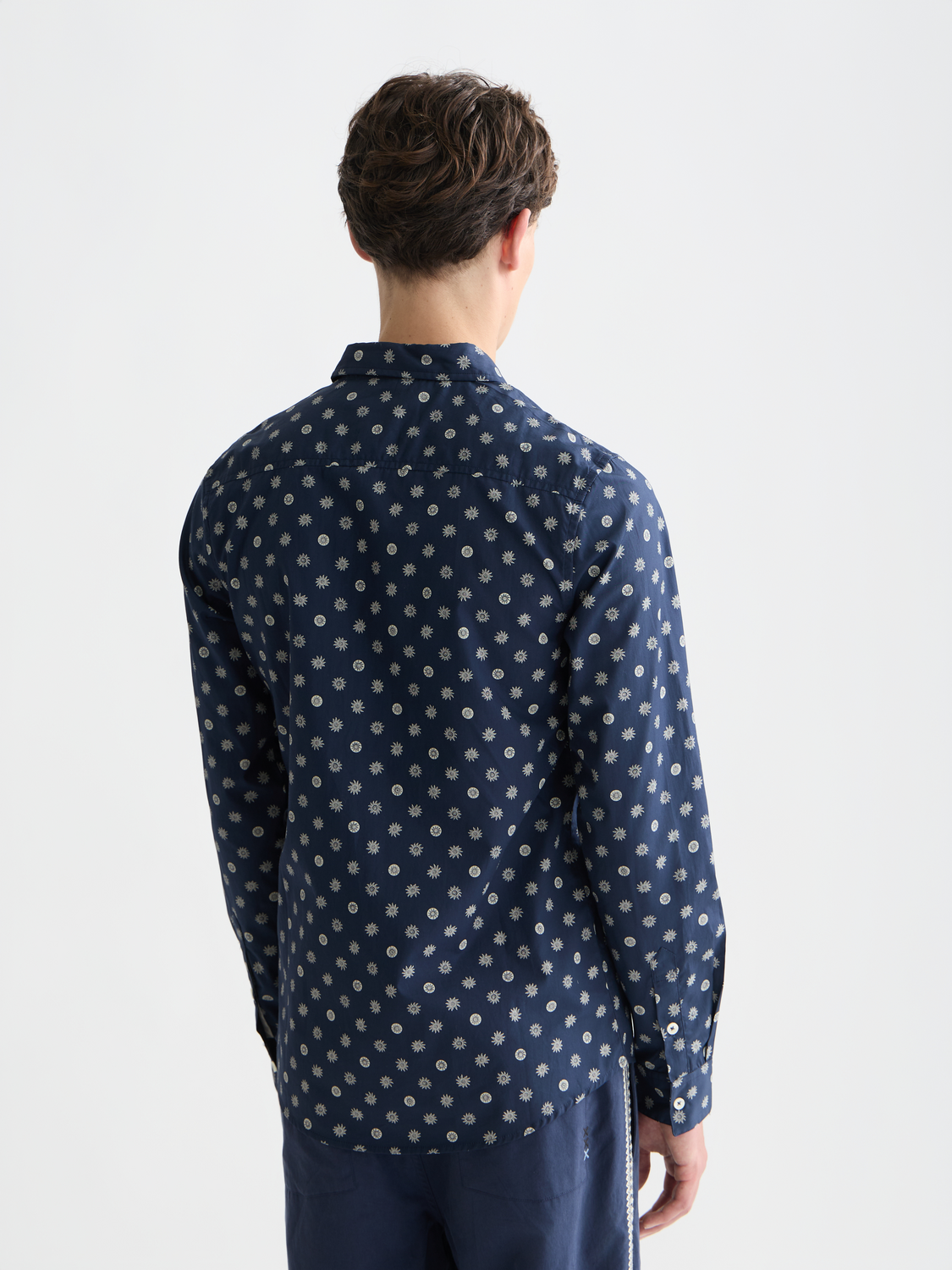Scotch & Soda - Microprint Poplin Slim Fit Shirt - Foulard