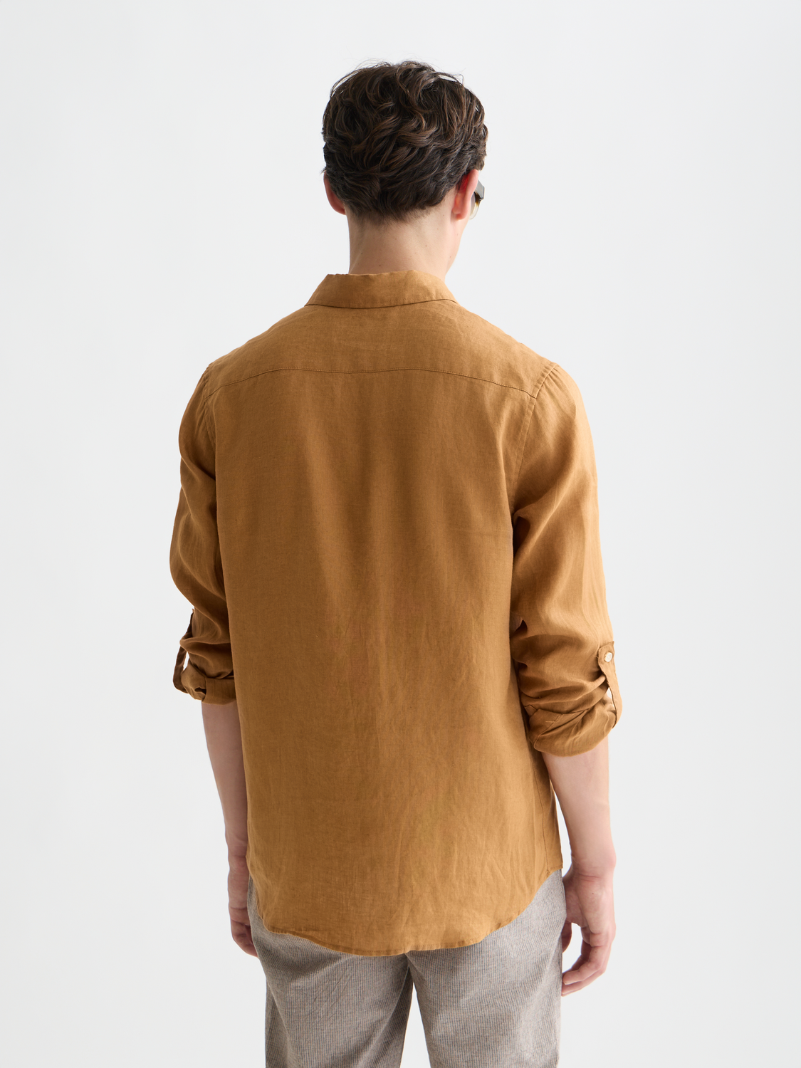 Scotch & Soda - Regular Fit Linen Shirt - Cathay Spice