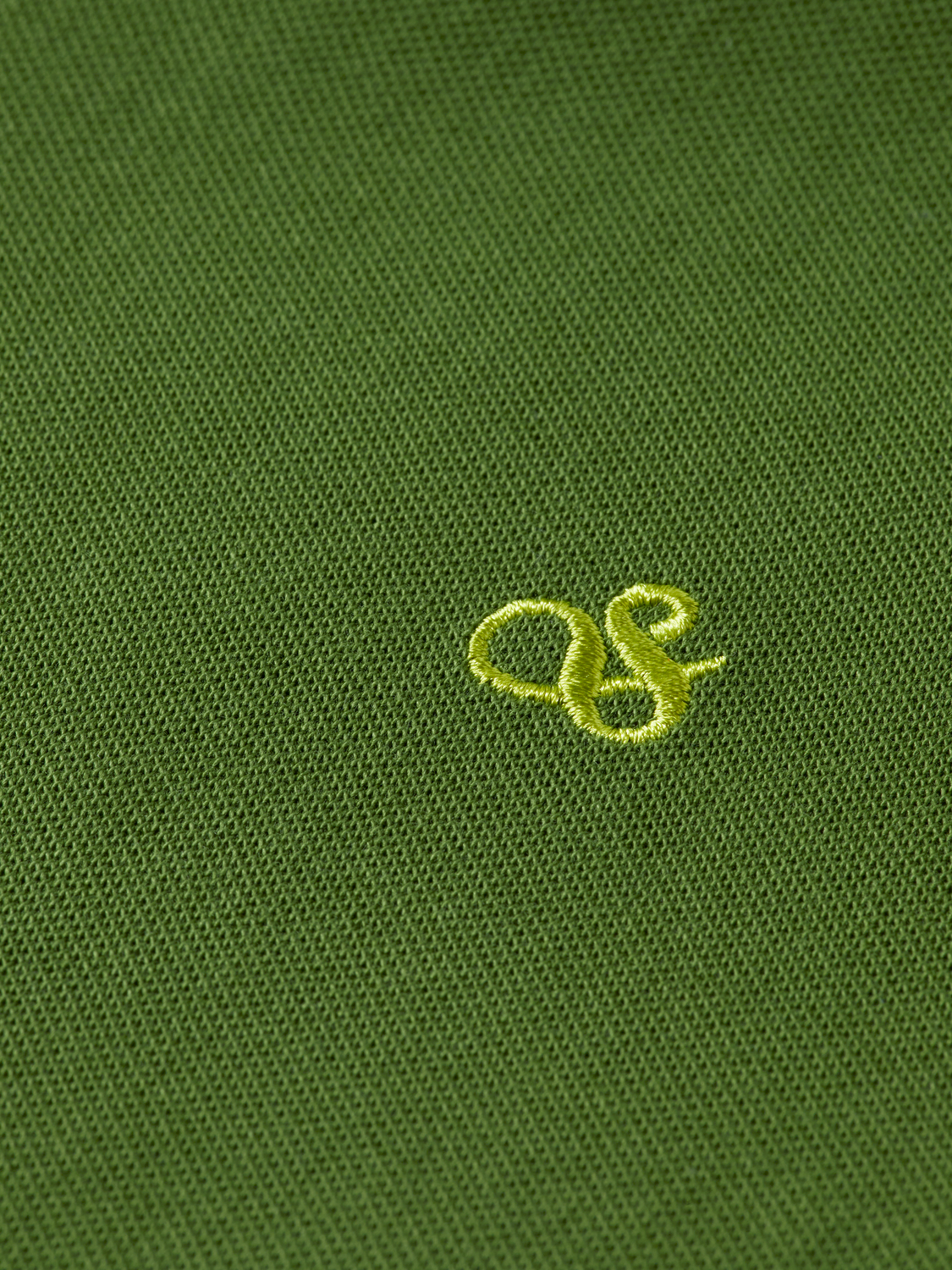 Scotch & Soda - Pique Chest Logo Polo - Garden Green
