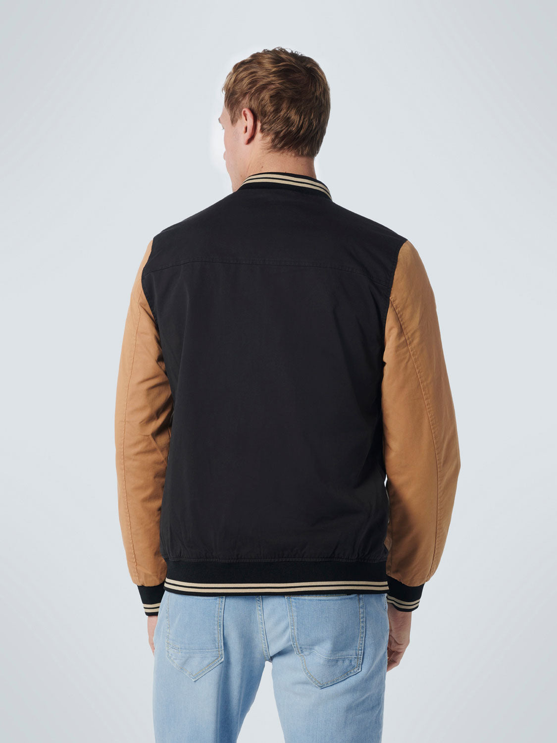 No Excess - College Bomber Jacket - Black