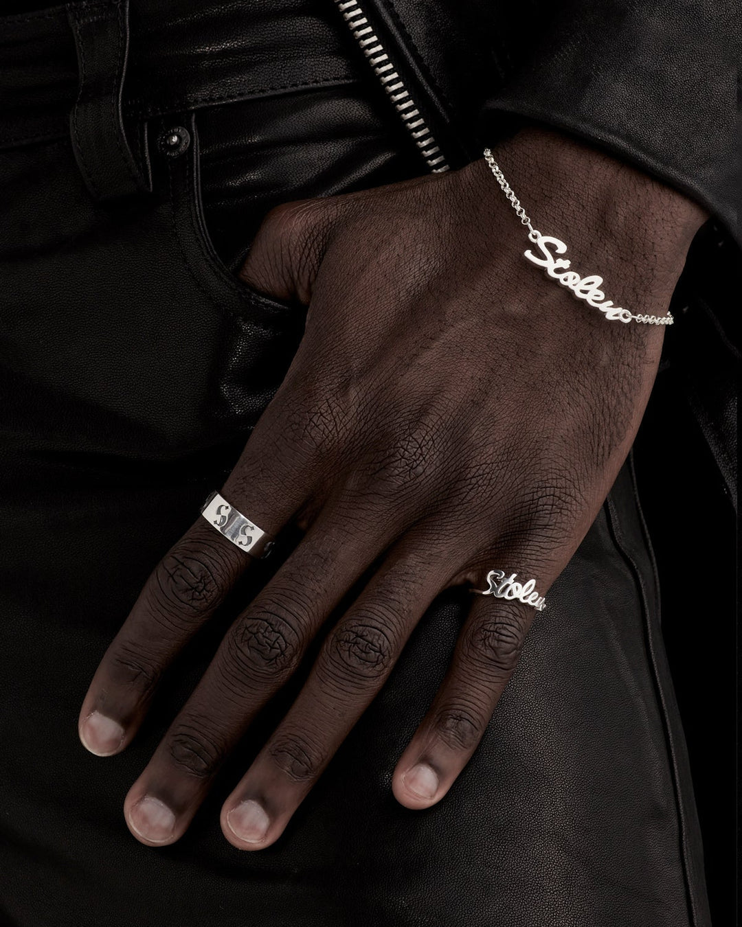 Stolen Girlfriends Club - Stolen Script Ring - Silver