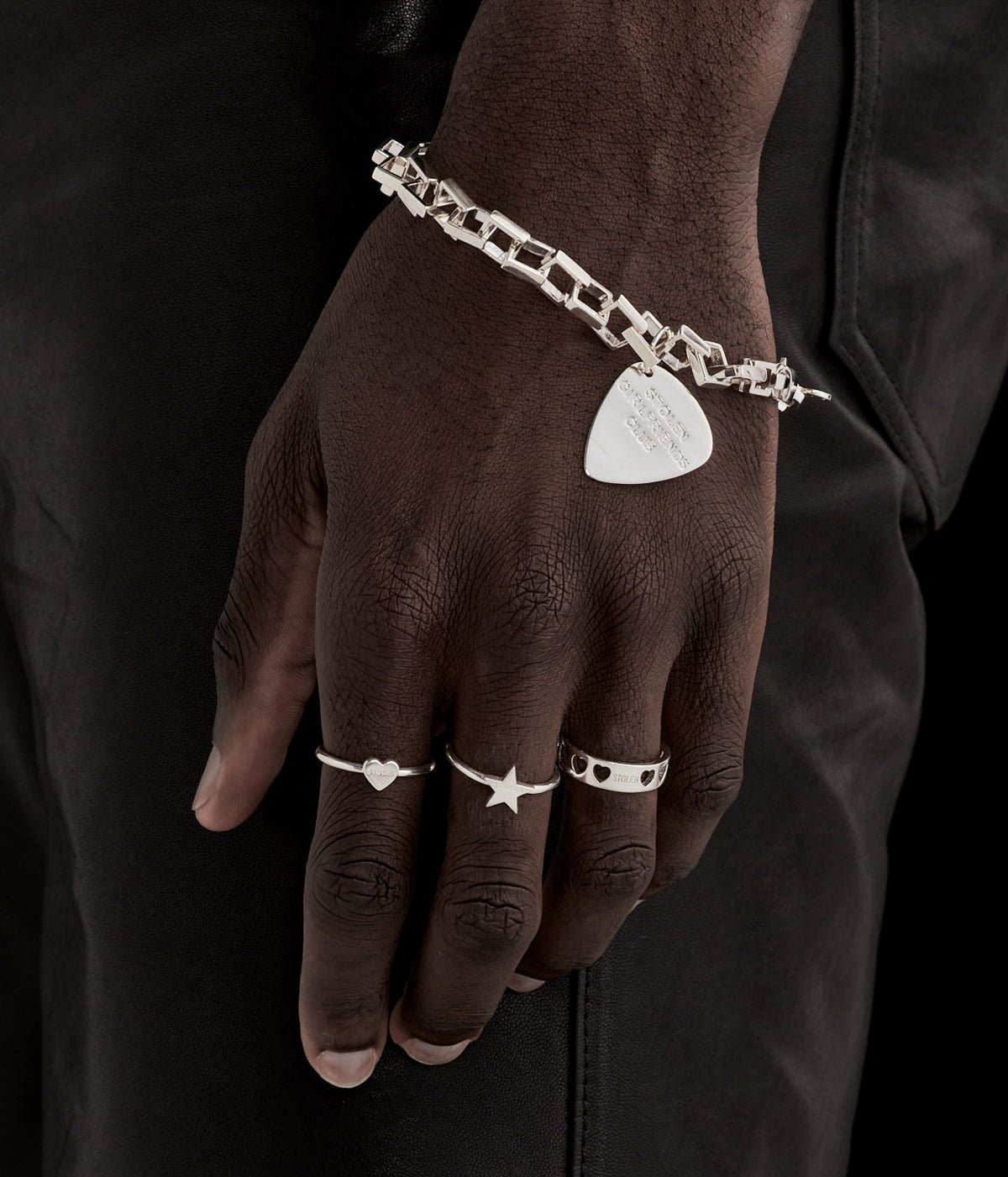 Stolen Girlfriends Club - Heartless Band Ring - Silver