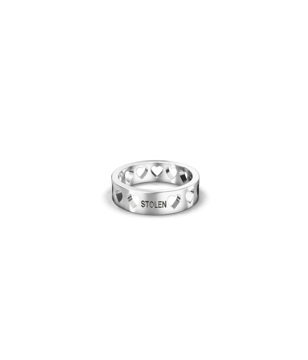 Stolen Girlfriends Club - Heartless Band Ring - Silver