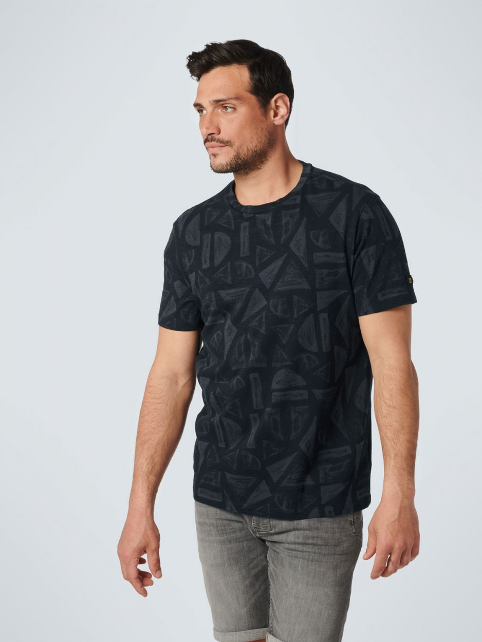 No Excess - Shapes Print T-Shirt - Dark Night