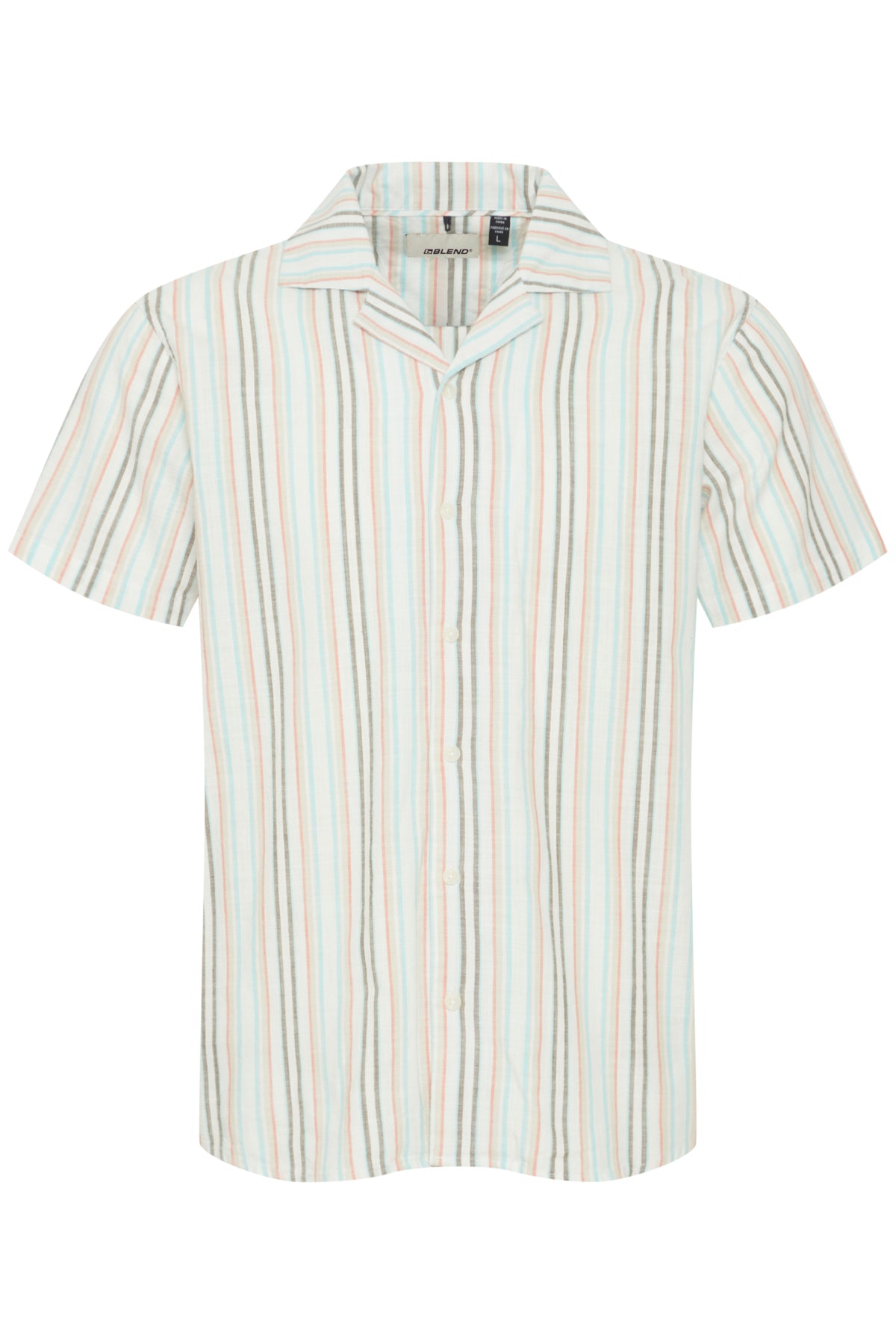 Blend - Ice Cream Stripe SS Shirt - Snow White