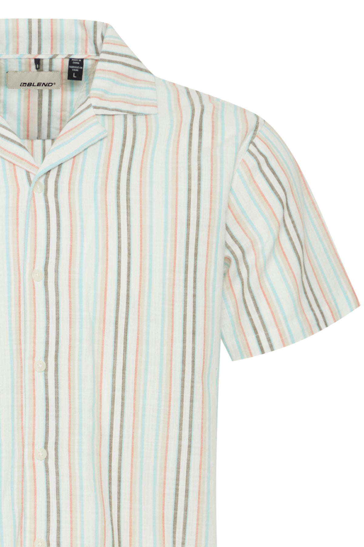 Blend - Ice Cream Stripe SS Shirt - Snow White