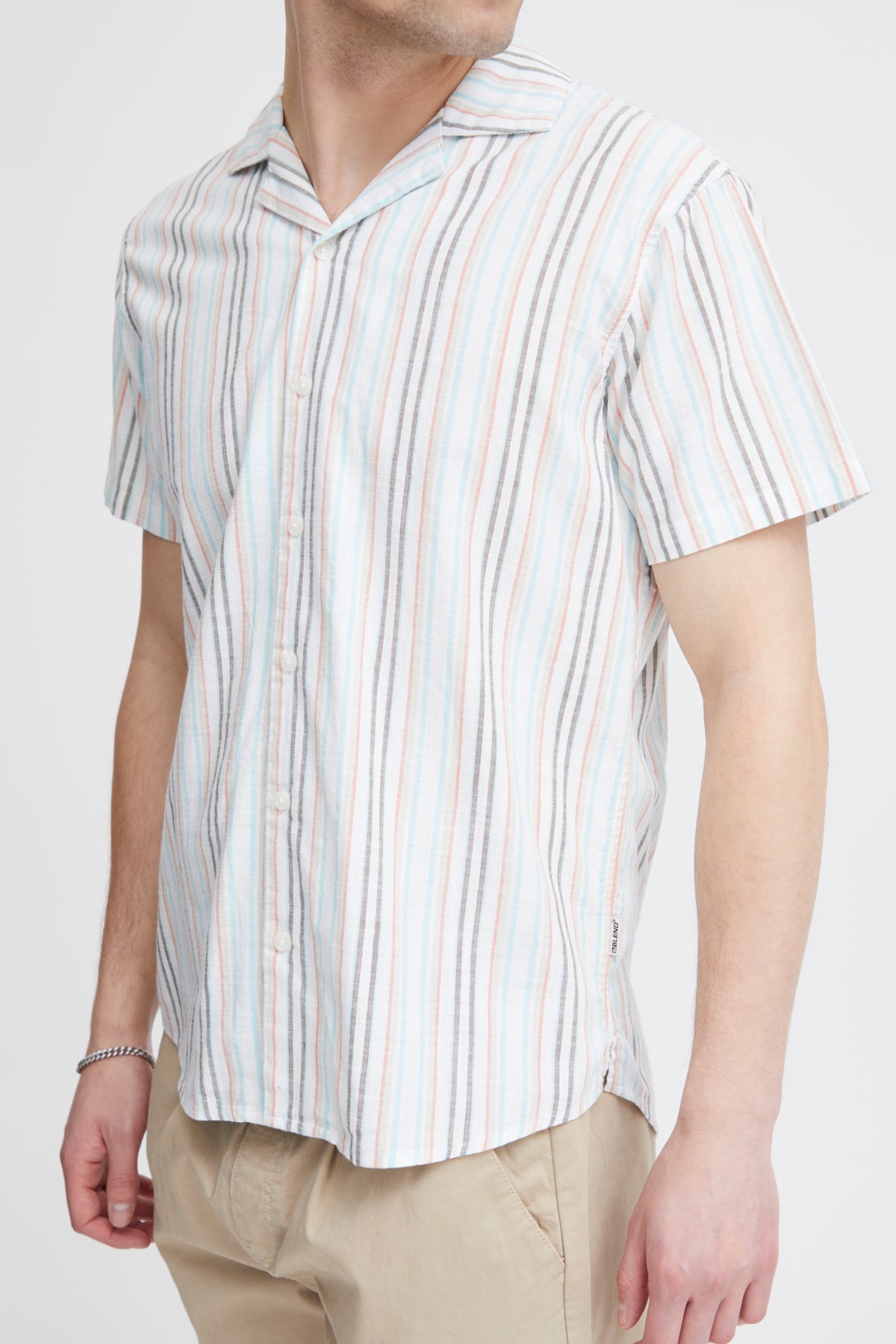 Blend - Ice Cream Stripe SS Shirt - Snow White