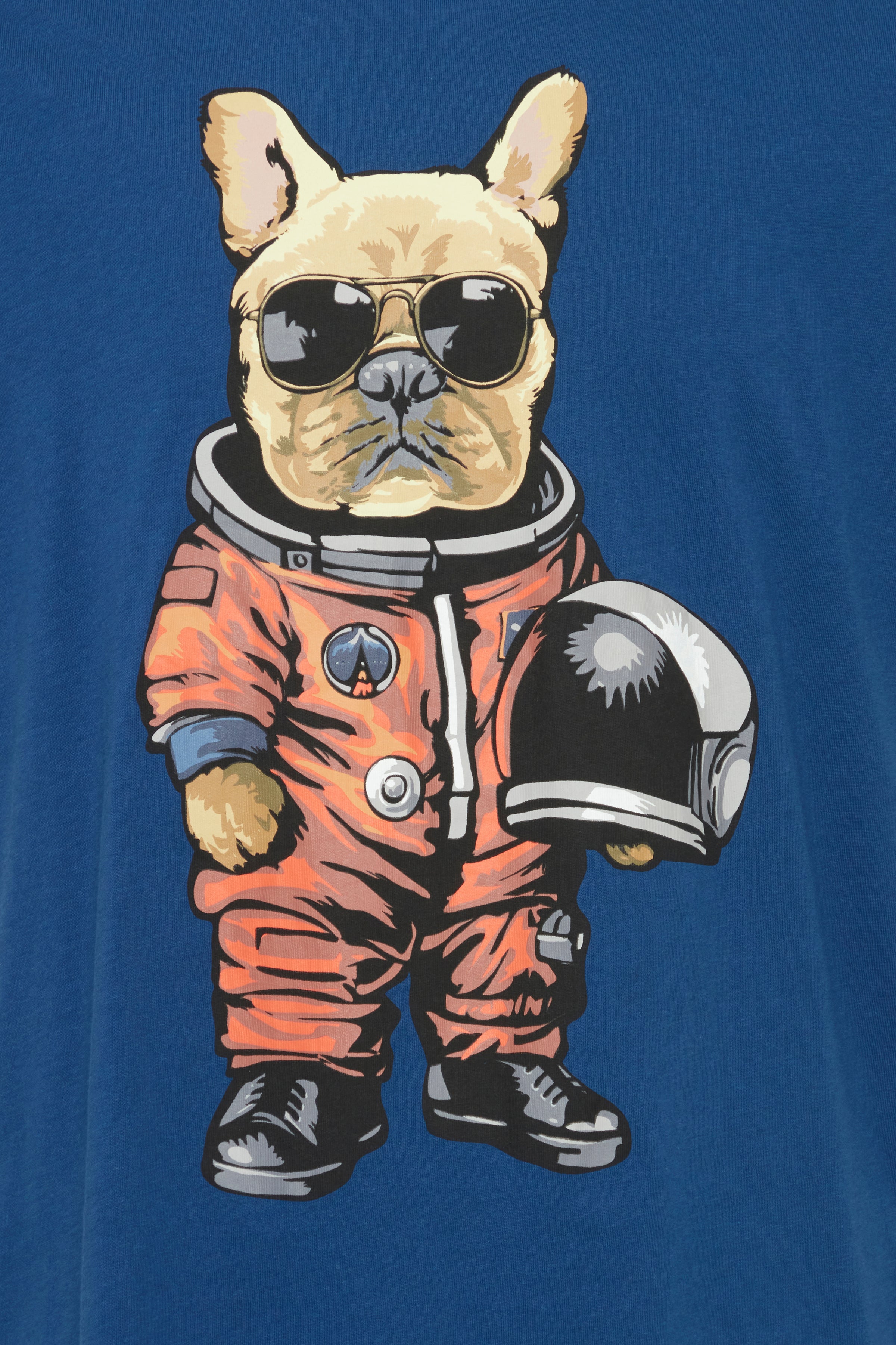 Blend - Astrodog Print Tee - Navy Peony