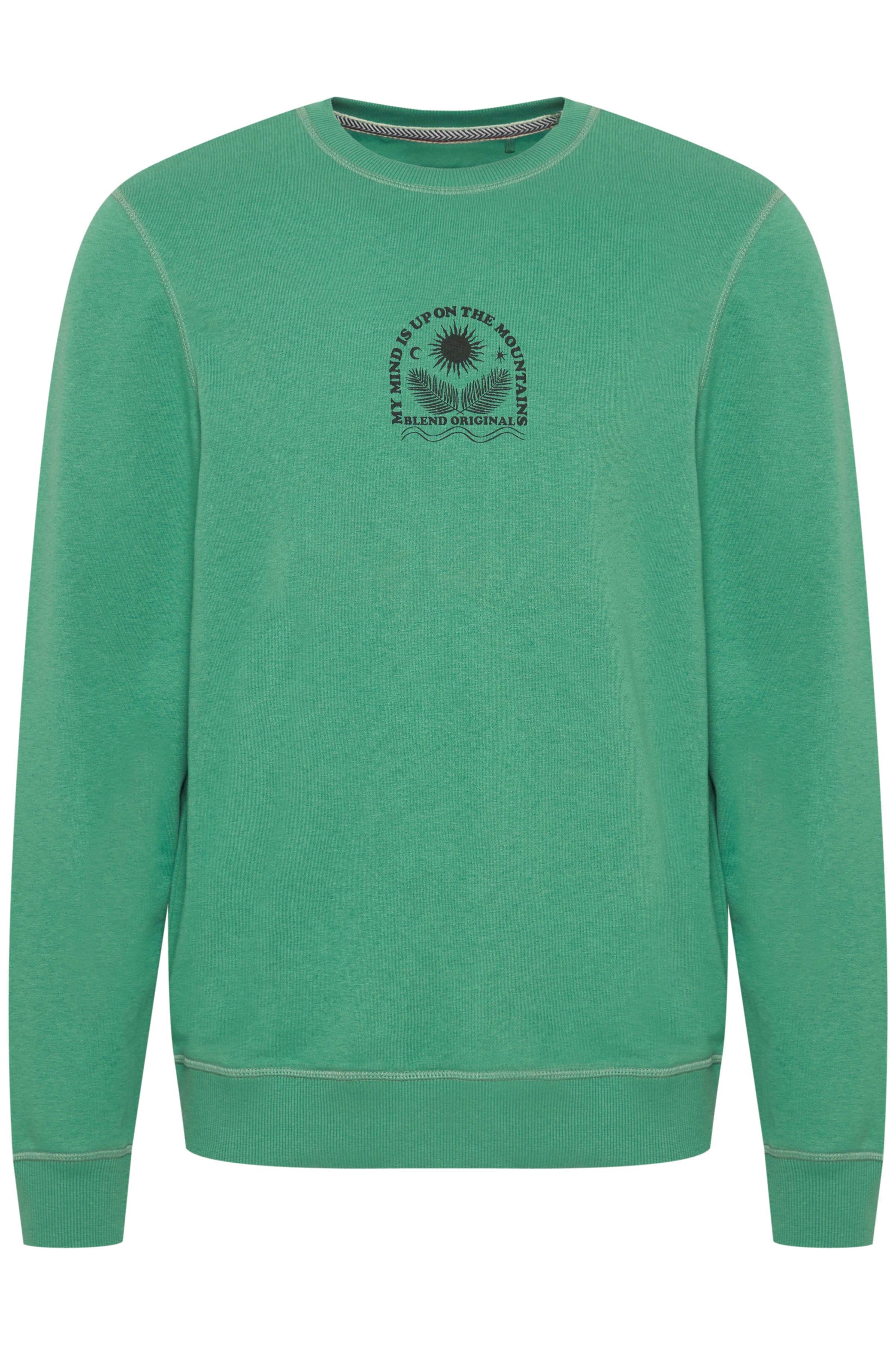 Blend - Mind Up On The Mountains Sweatshirt - Pine Green