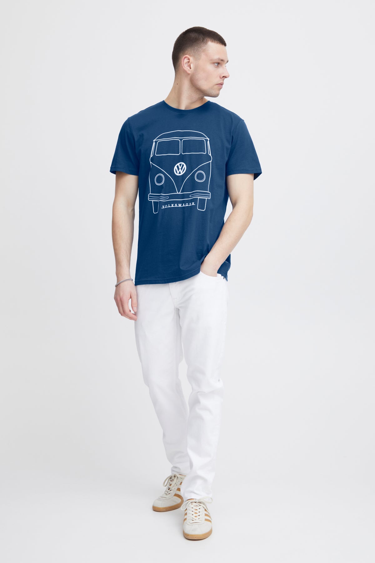 Blend - Volkswagen Camper Print Tee - Navy Peony