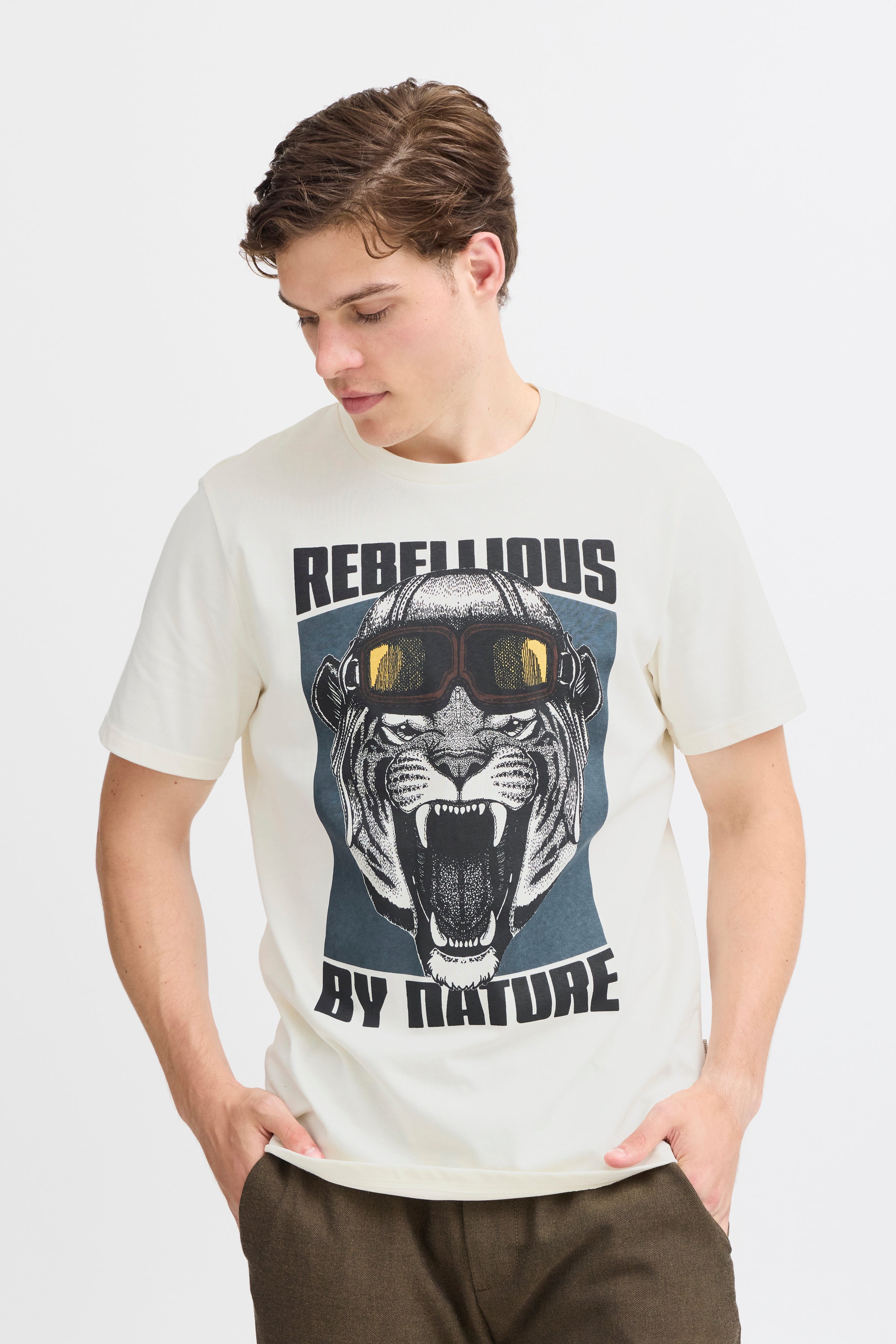 Blend - Rebellious Tee - White Tiger