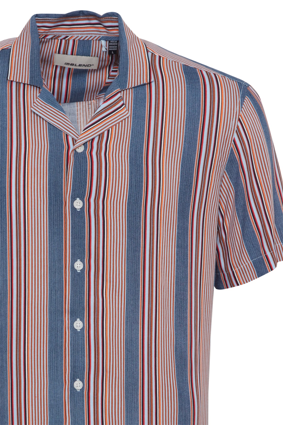 Blend - Beach Stripe SS Shirt - Cashmere Blue