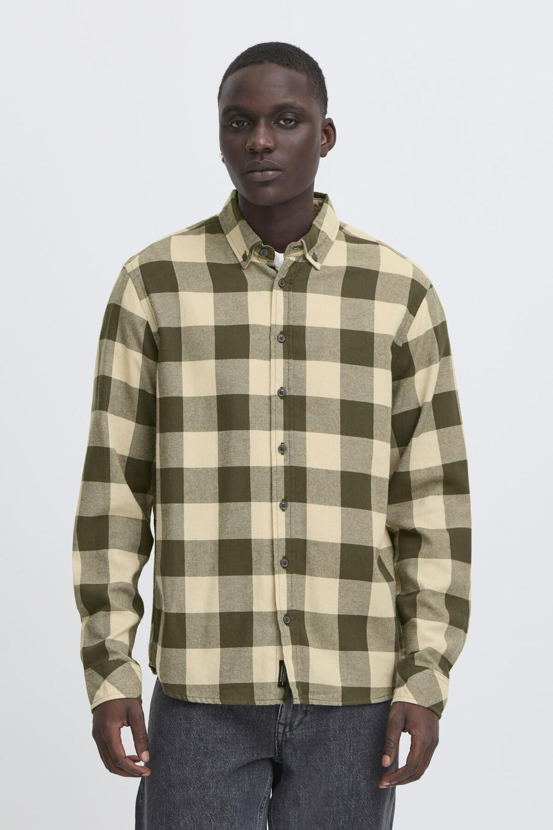 Blend - Bhbuster Check LS Shirt - Forest Night