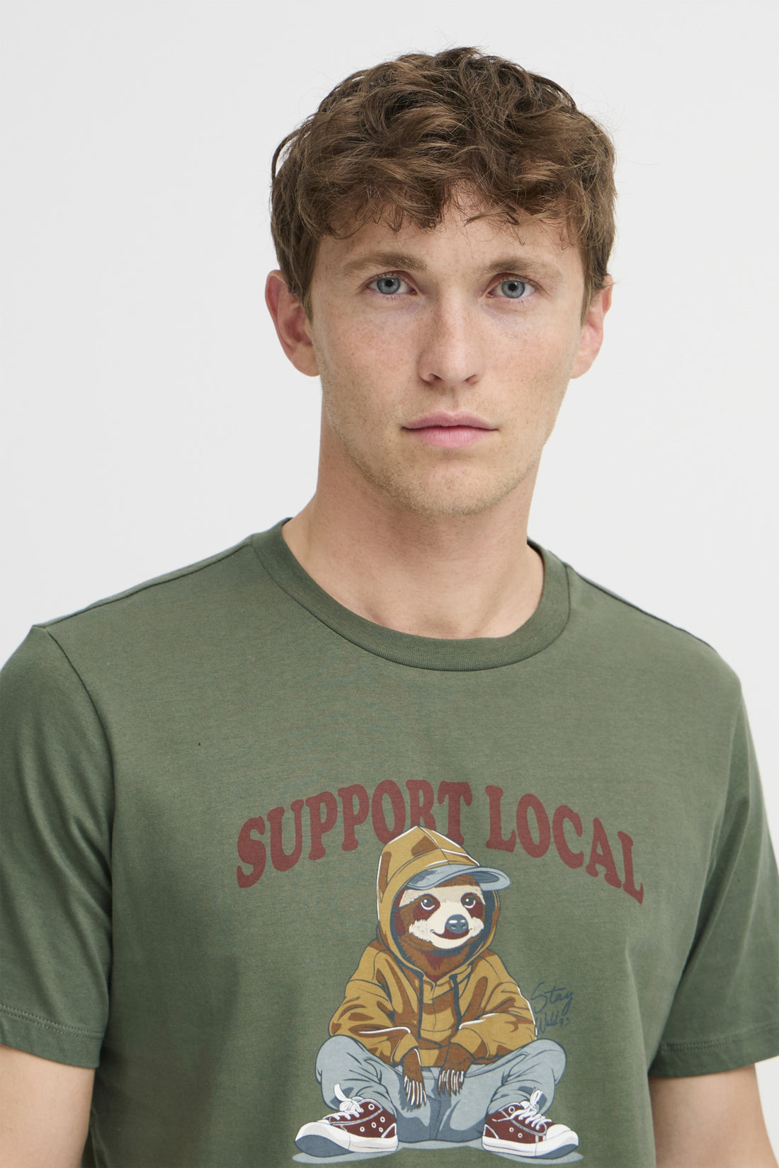 Blend - Bhirving Graphic Tee - Thyme